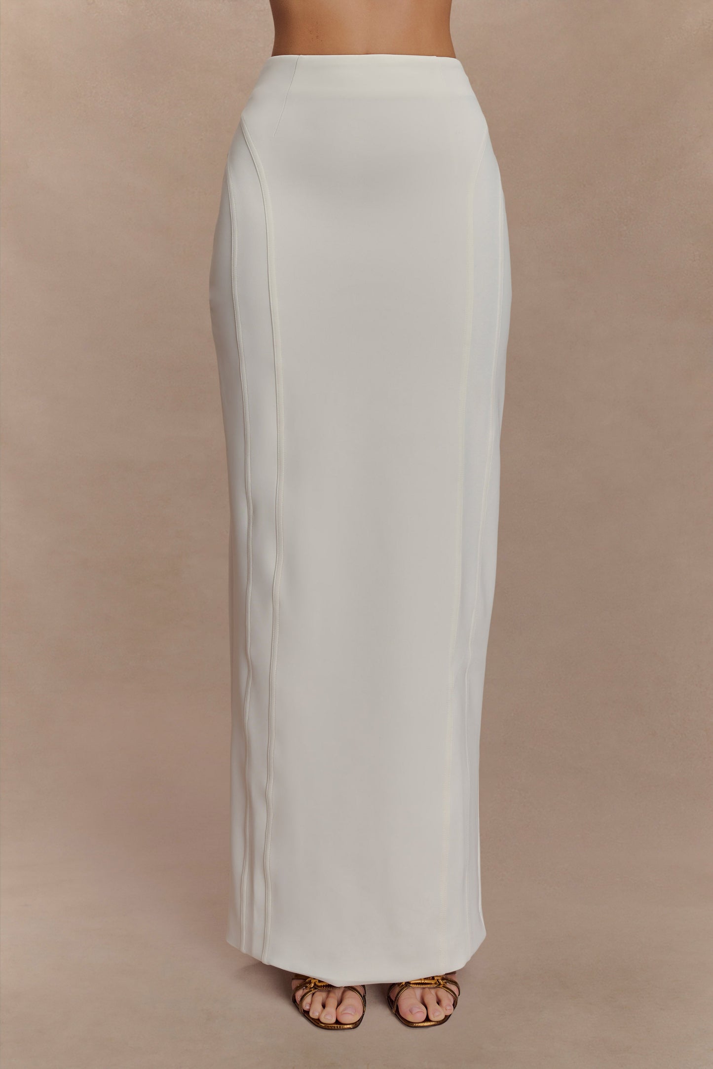 Jupe Maxi Taille Haute Alma - Blanche