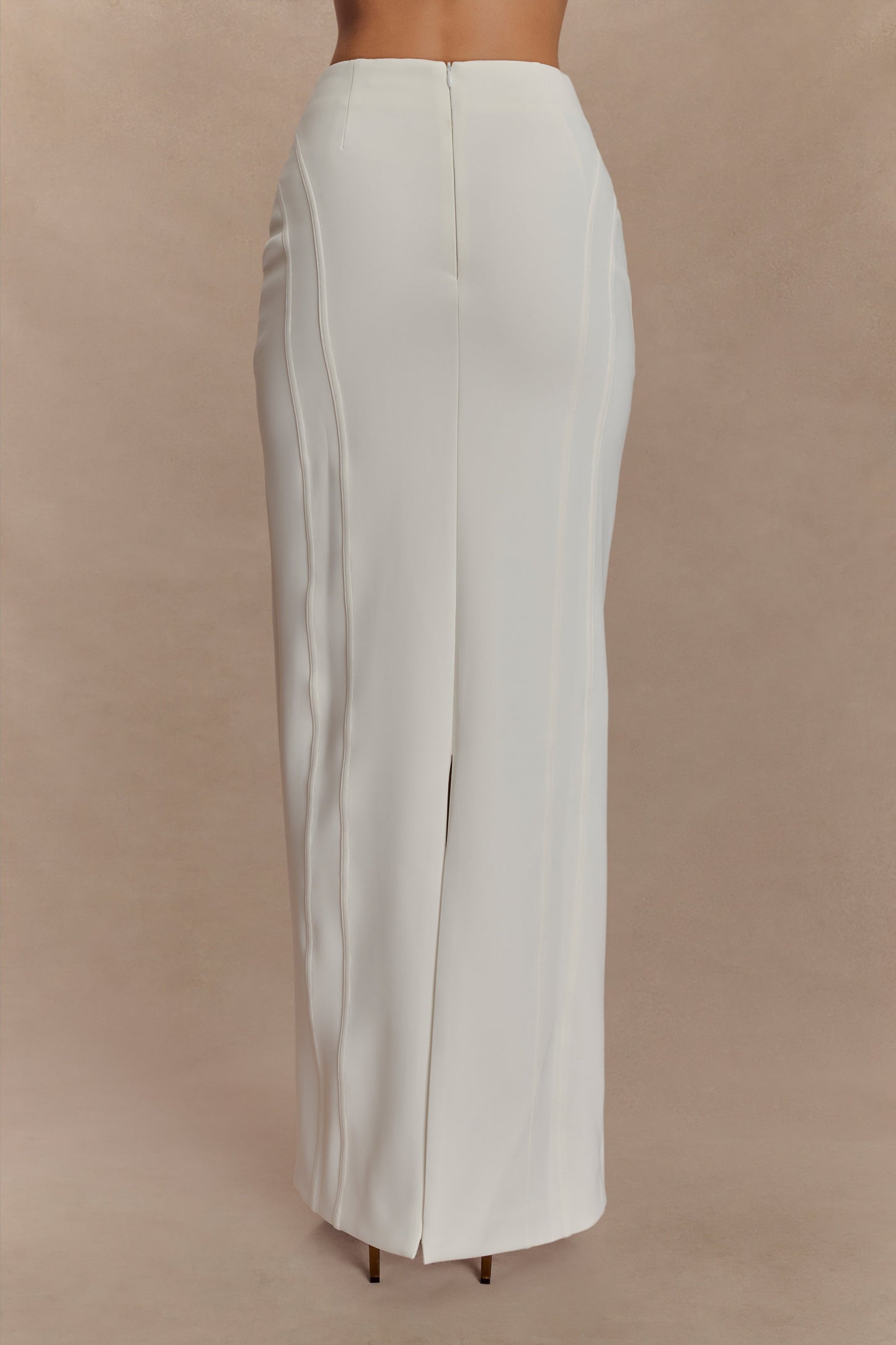 Jupe Maxi Taille Haute Alma - Blanche