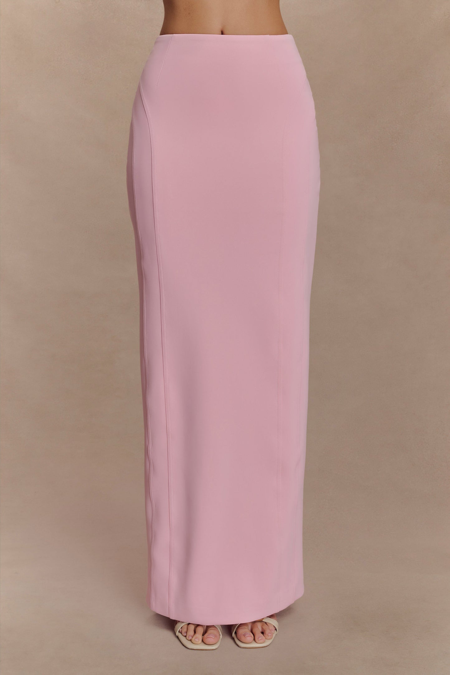 Jupe Maxi Taille Haute Alma - Rose Bonbon