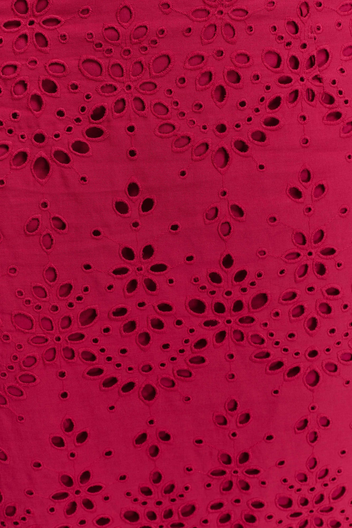 Jupe mi-longue brodée Kensley - Dragonfruit