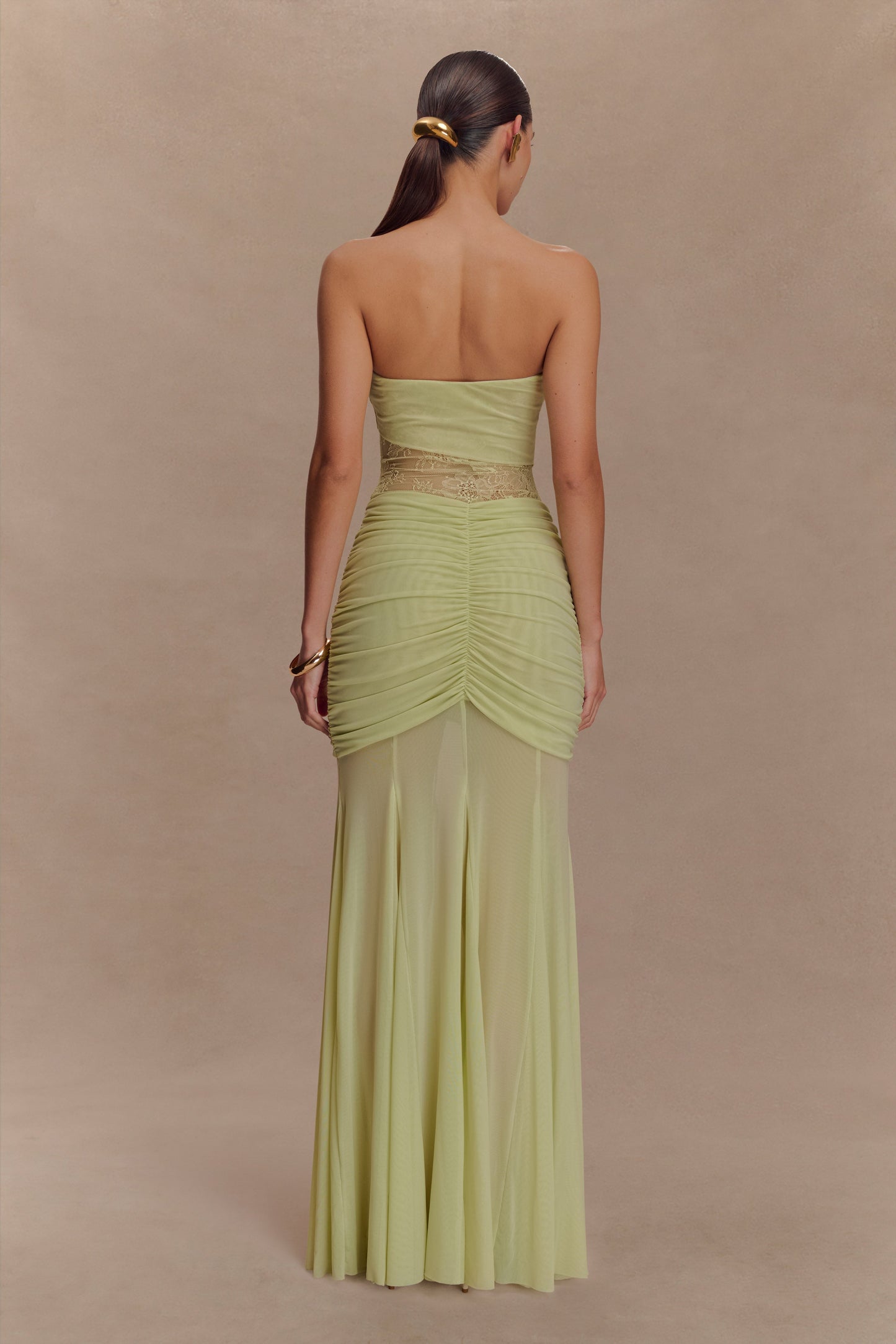Robe Maxi en Dentelle et Maille Khadijah - Sève