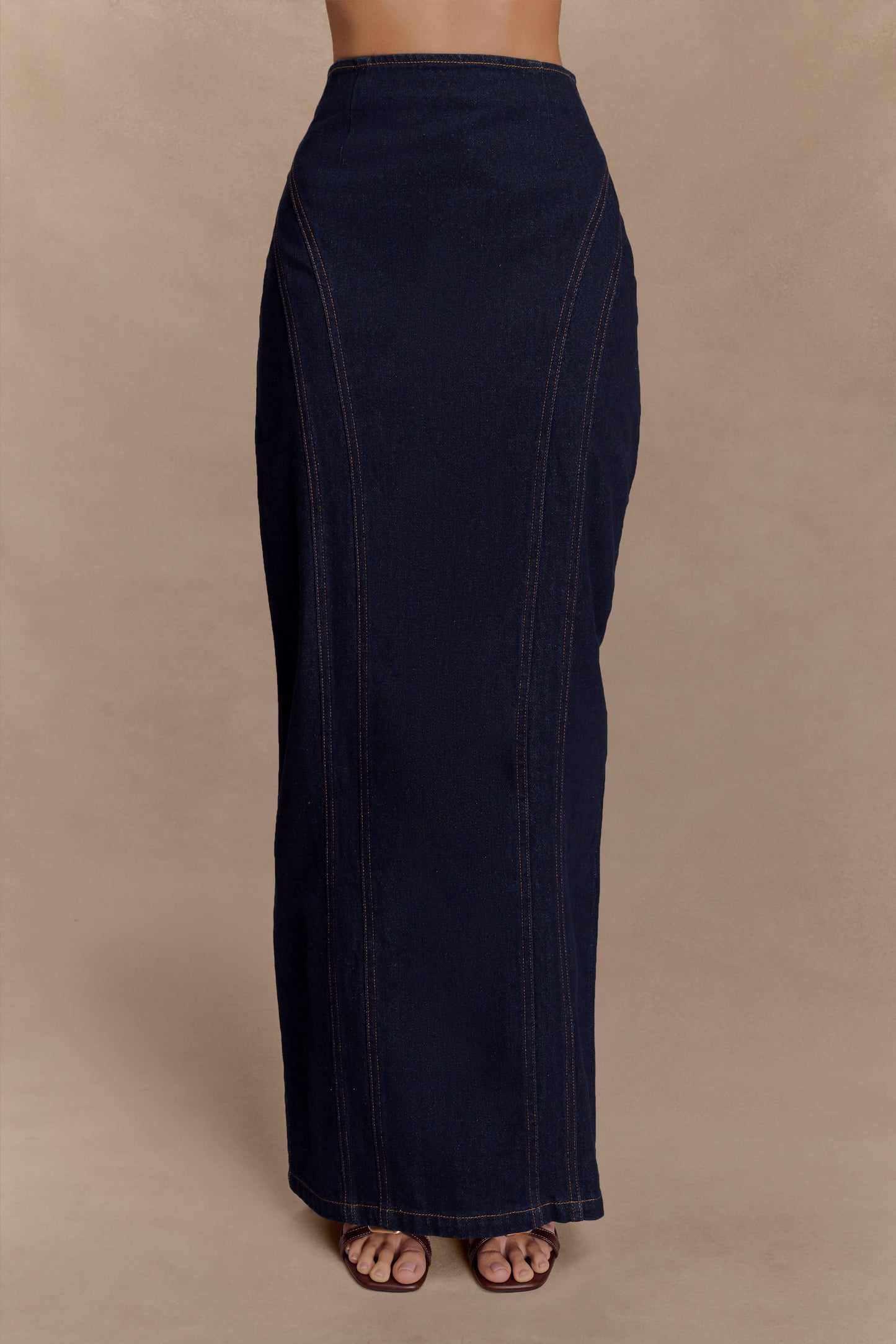 Jupe Maxi en Denim Alma - Bleu Indigo