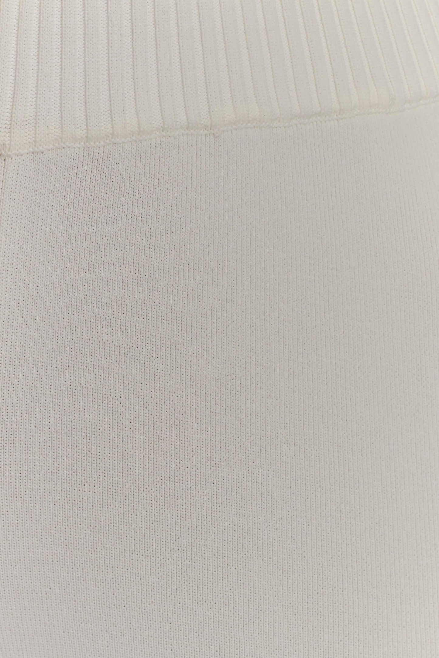 Pantalon en Tricot à Pieds Large Fabiana - Blanc
