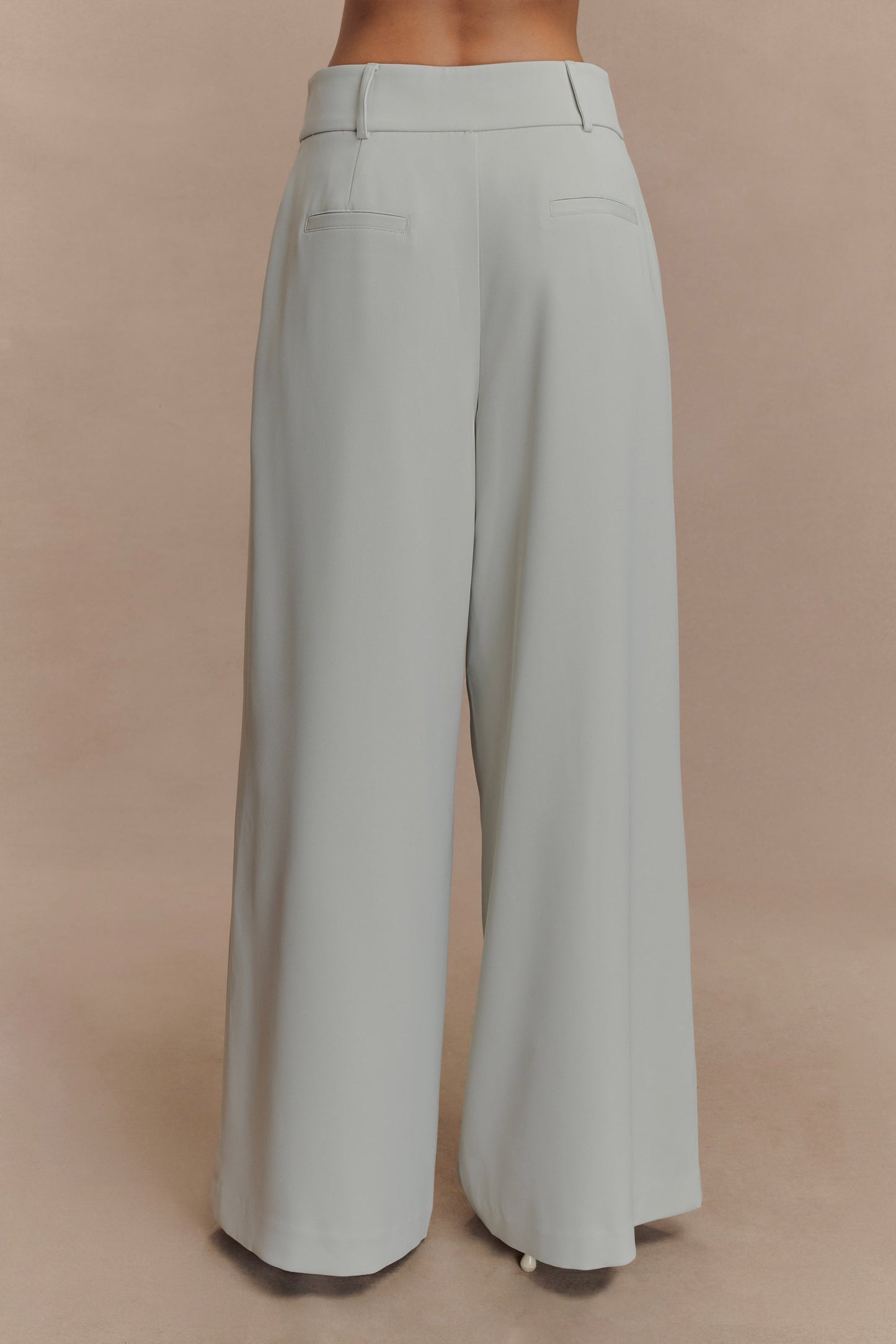 Pantalon large à plis Jameson - Sureau clair