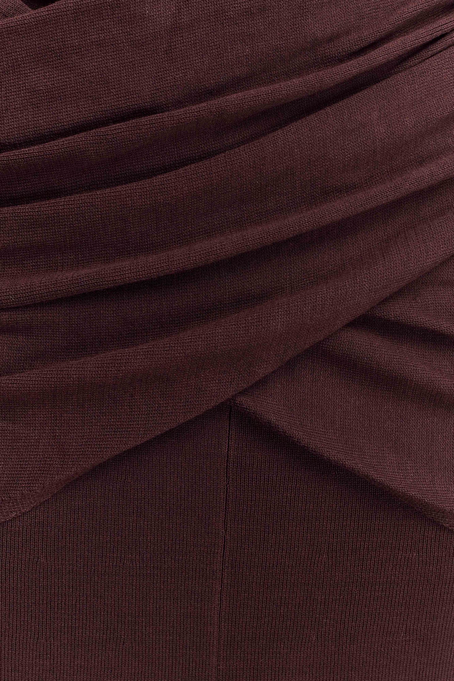 Robe Maxi En Tricot À Envelopper Reama - Chocolat