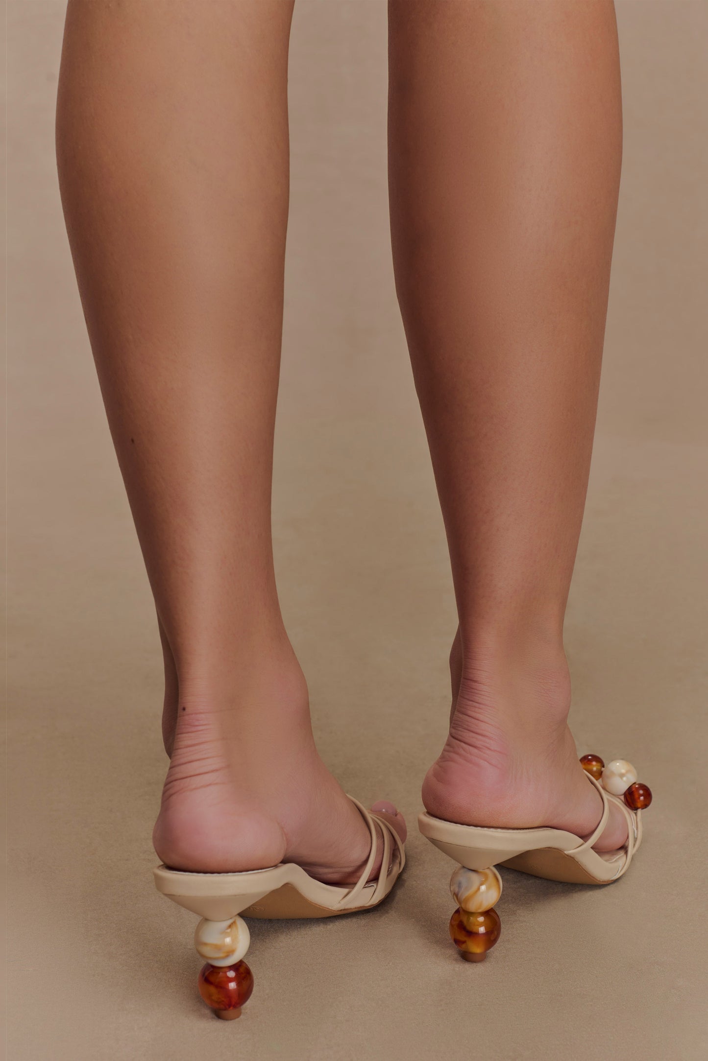 Talons perlés Montgomery - Ivoire