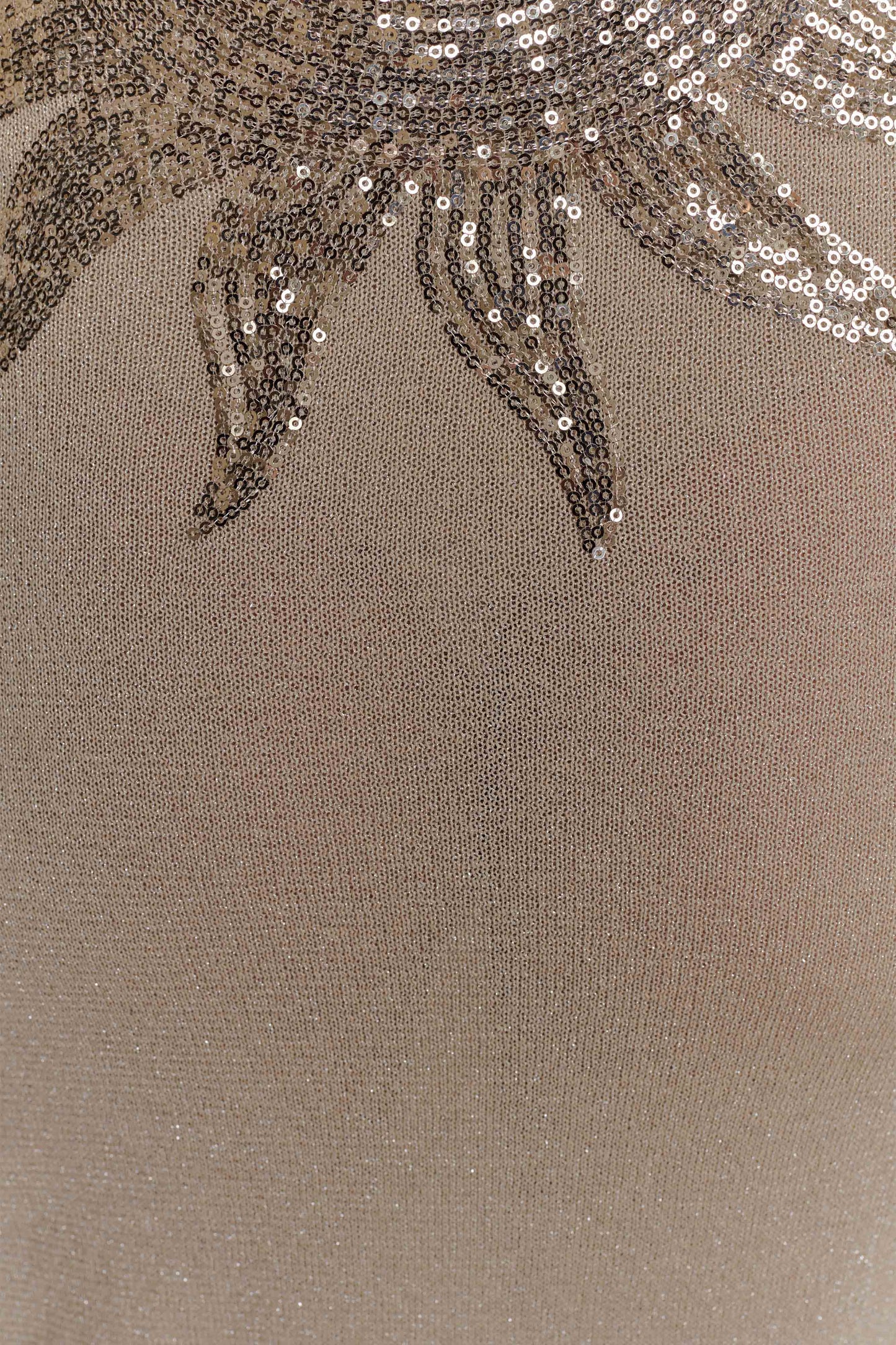 Robe Maxi Tricotée Atticus avec Paillettes - Or