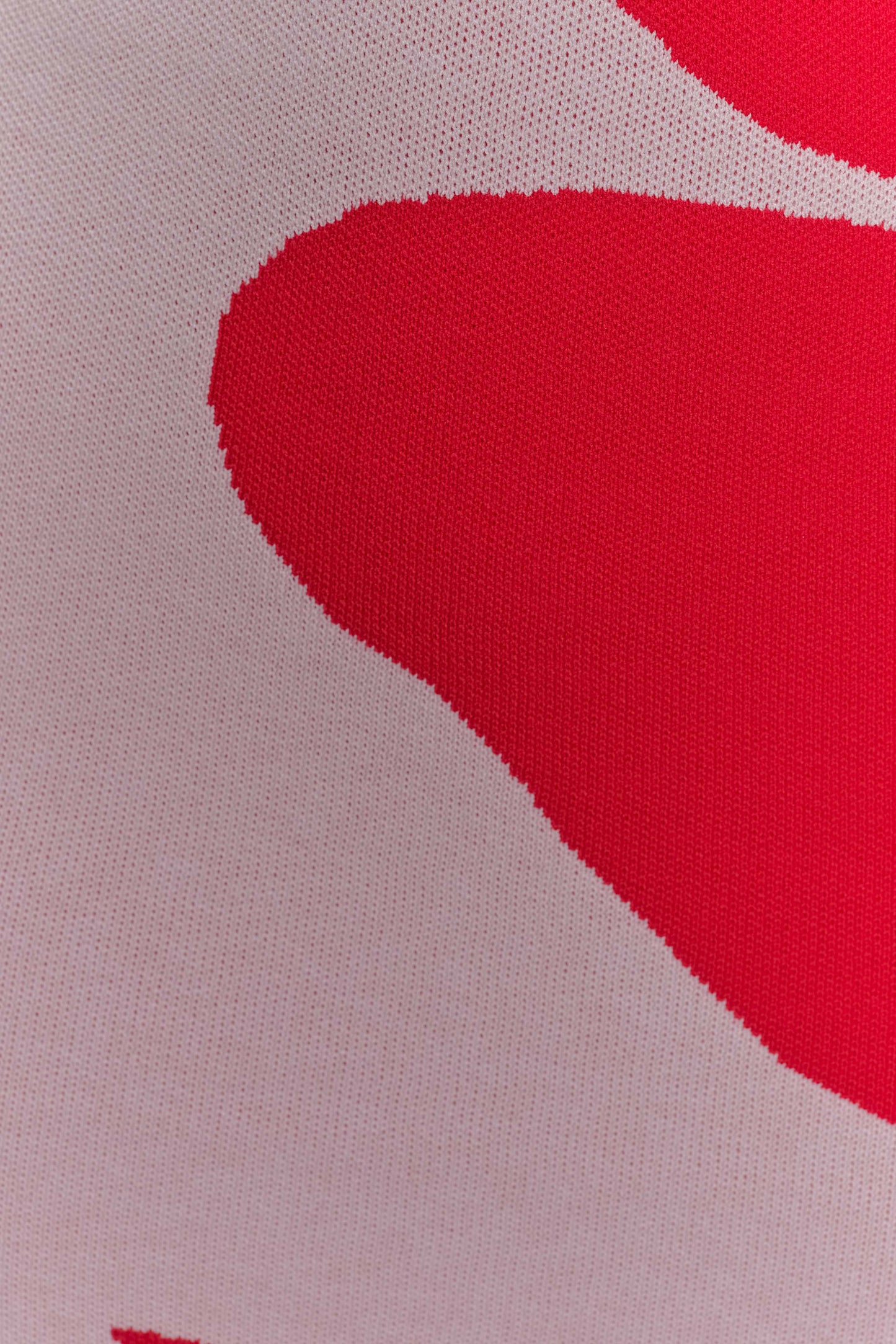 Mini-robe en jersey imprimé Dorothy - Imprimé floral rouge Art déco