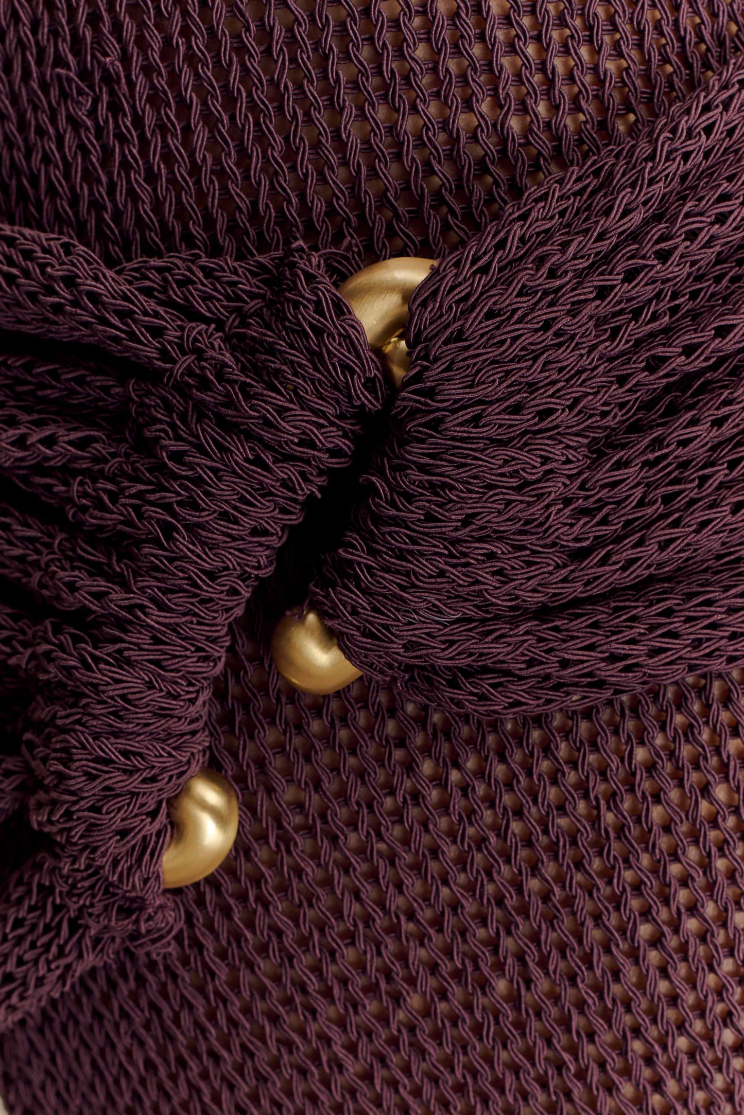 Robe Maxi en Tricot à Manches Frangées Reece - Chocolat