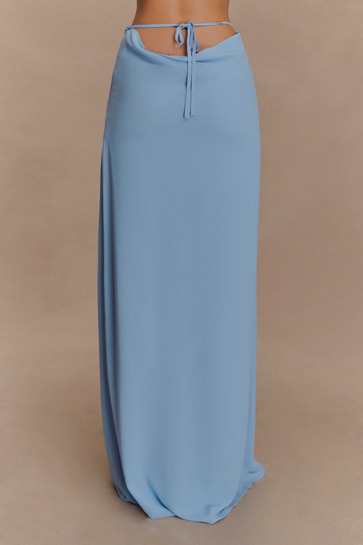 Jupe Maxi en Chiffon Katalina - Bleu Ciel