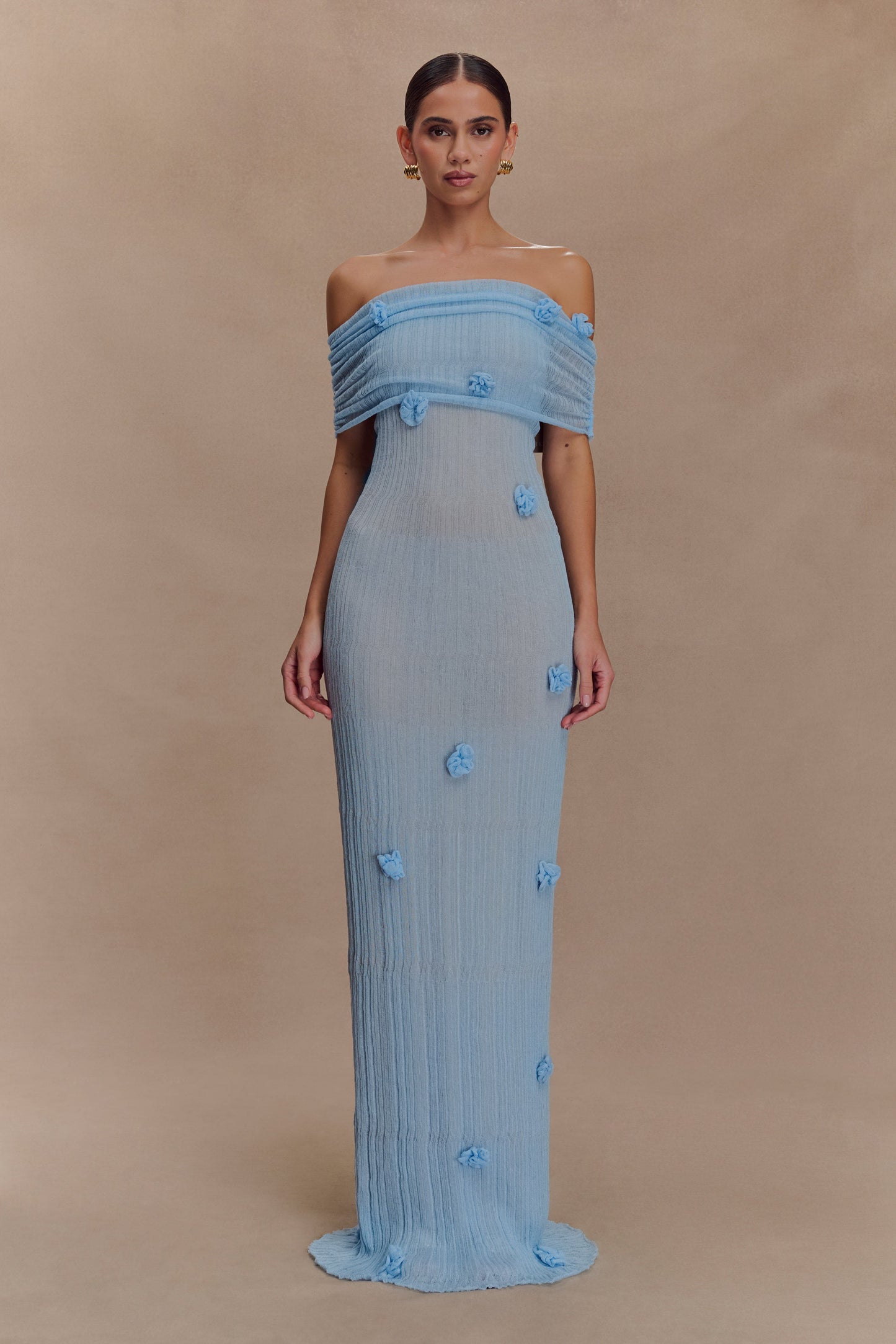 Robe Maxi Tricot Brynn Orchid - Bleu Bébé