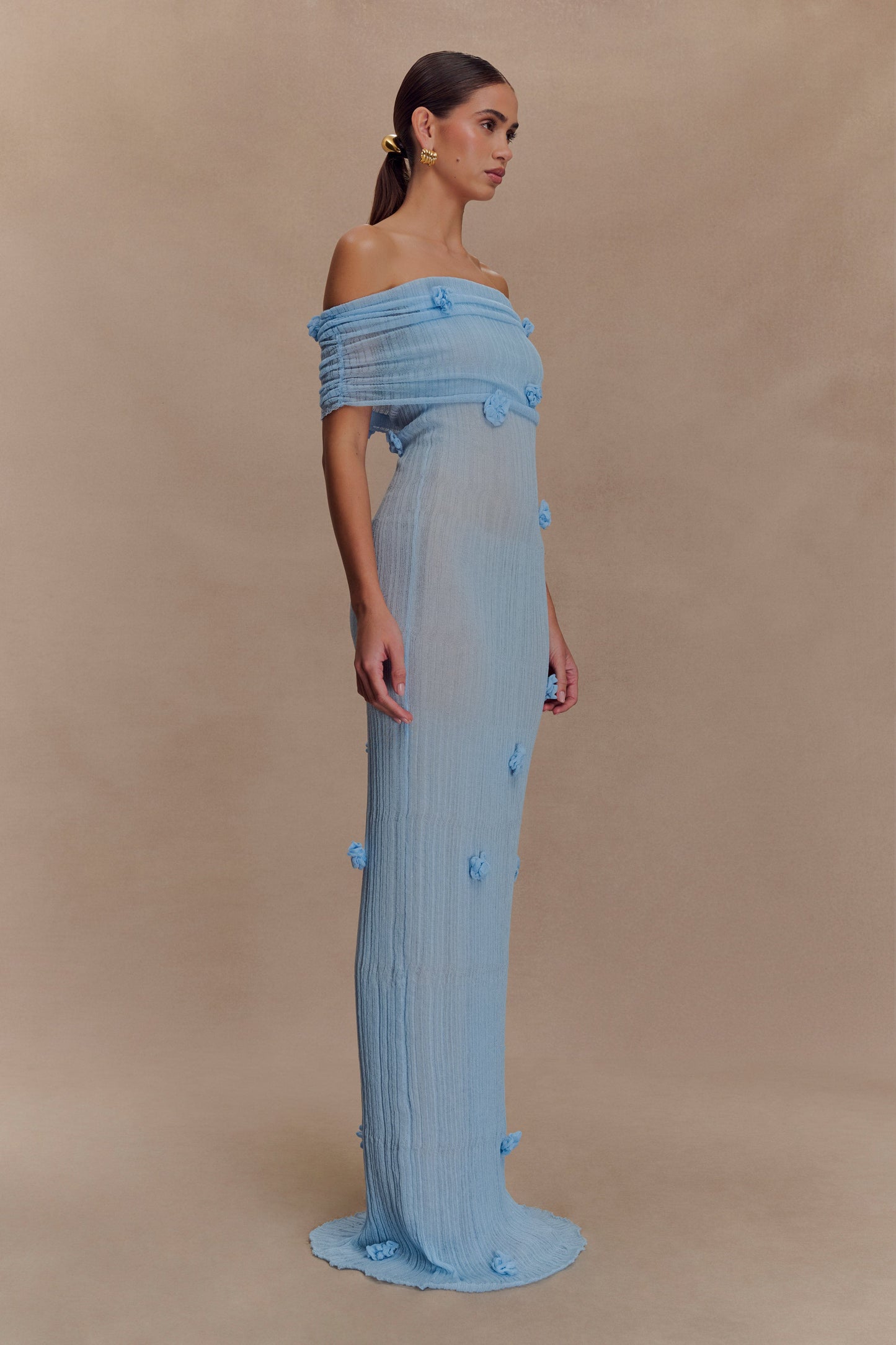 Robe Maxi Tricot Brynn Orchid - Bleu Bébé