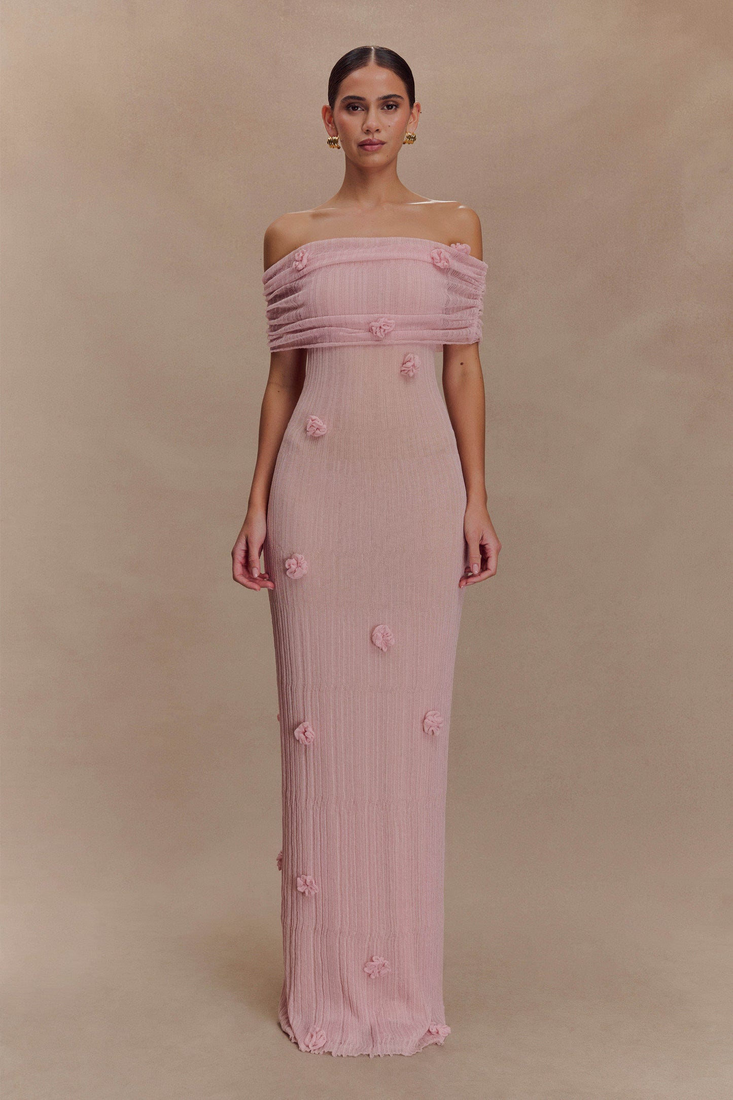 Robe Maxi Tricot Brynn Orchid - Rose Pastel