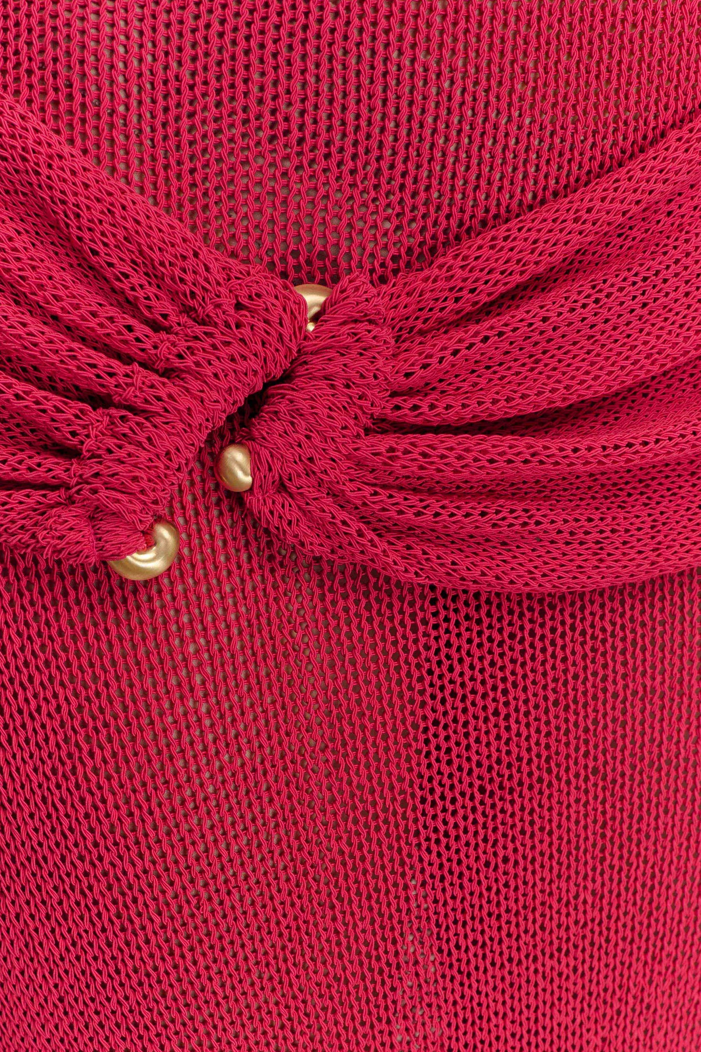 Robe Maxi en Tricot à Manches Frangées Reece - Dragonfruit