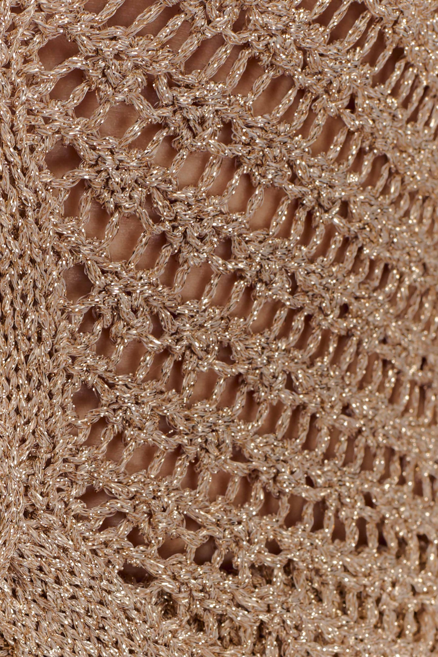 Pare-baïn en tricot métallisé Waverley - Or