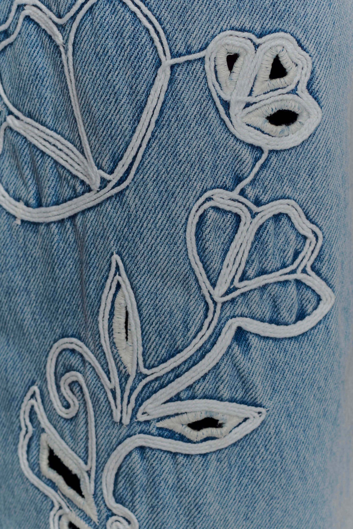 Jeans brodés Carmella - Bleu moyen