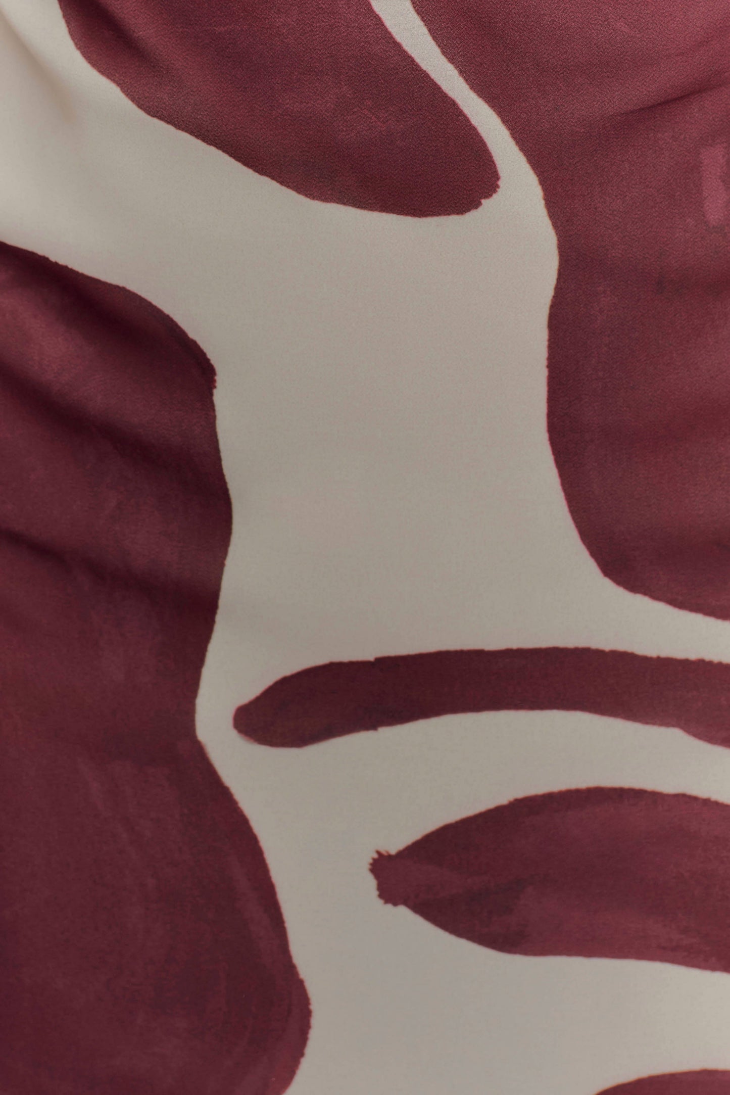 Robe Maxi en Chiffon sans Bretelles Amaya - Imprimé Fleur Déco Brun