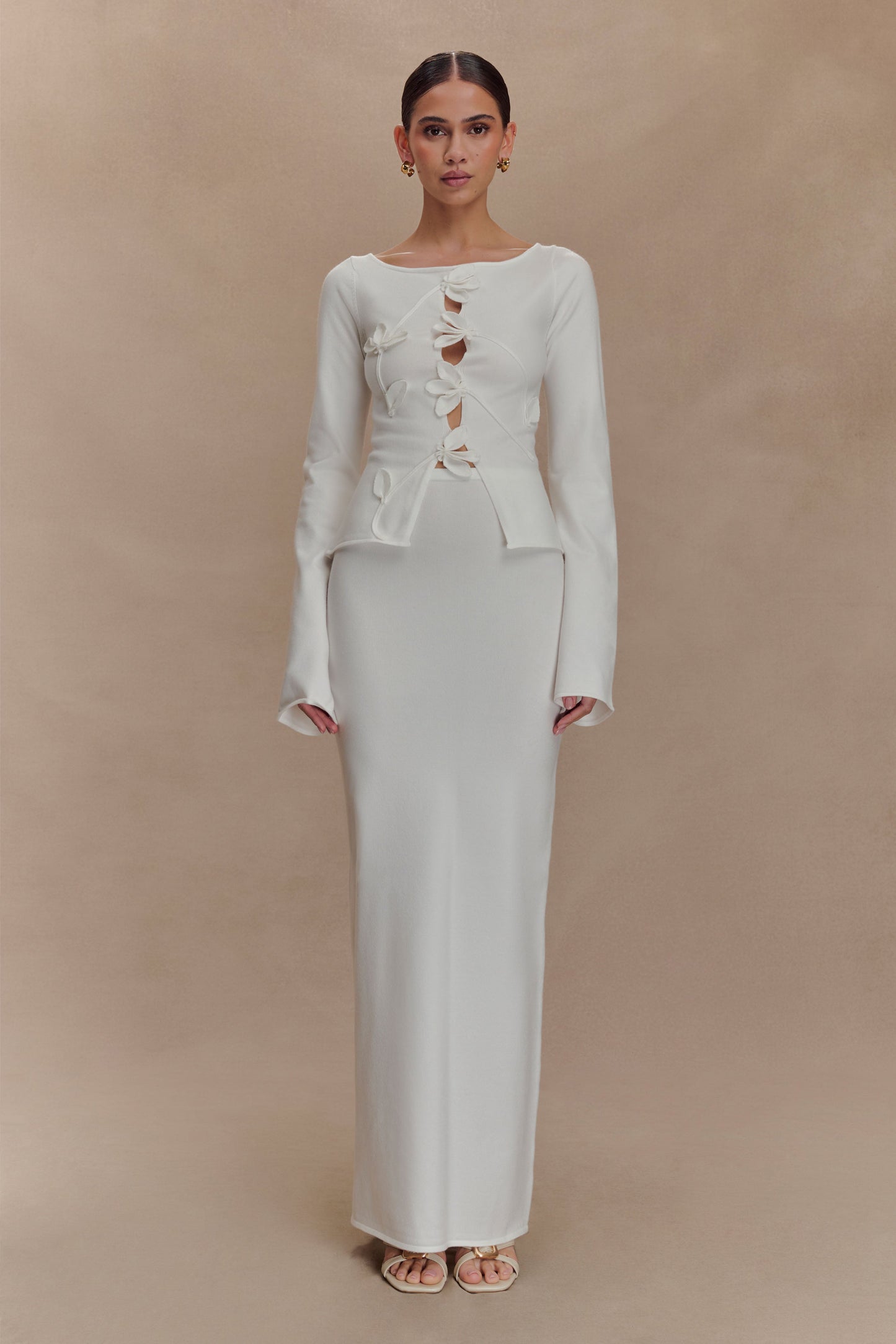 Jupe Maxi Tricot Alejandra - Blanche