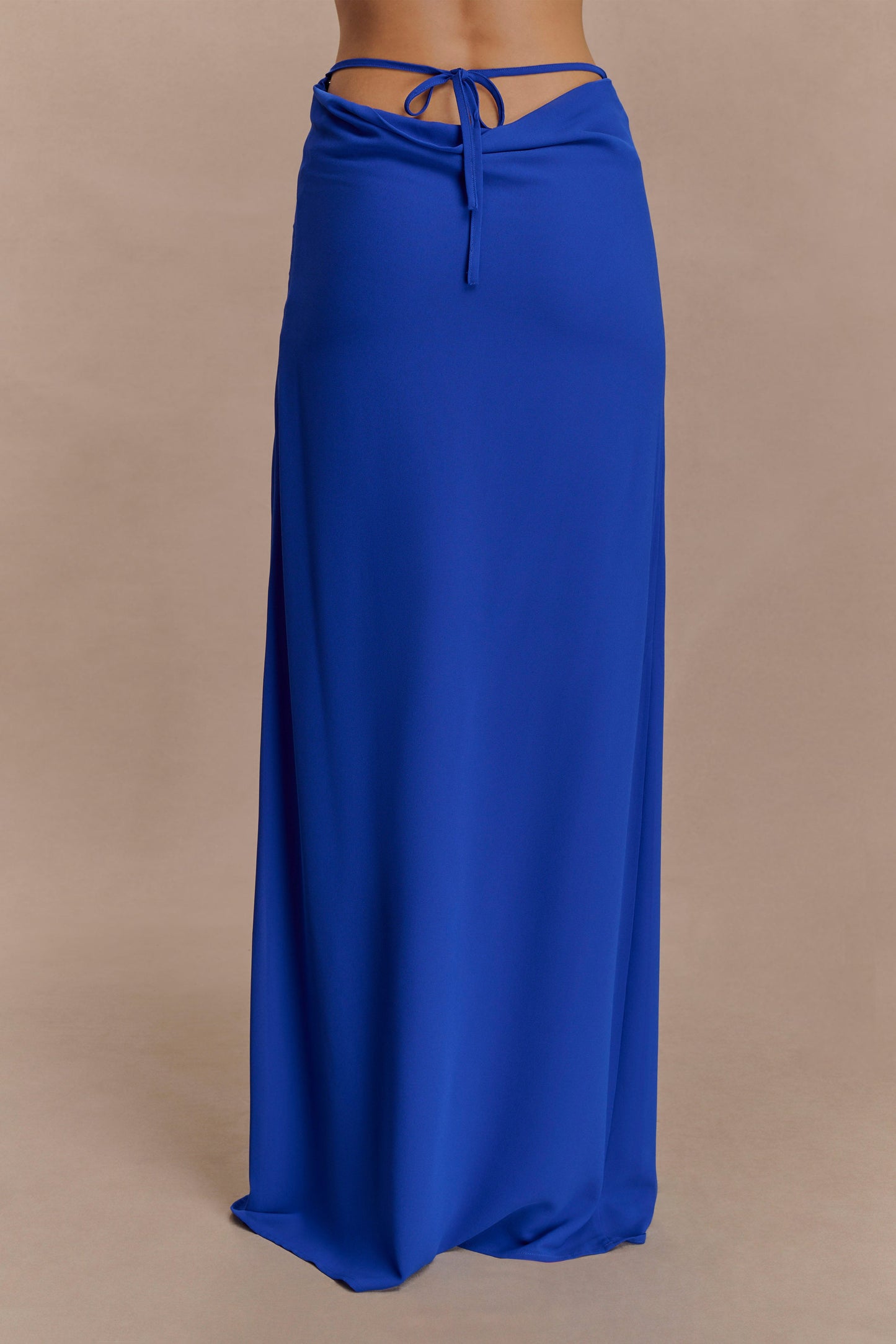 Jupe Maxi en Chiffon Katalina - Bleu Cobalt