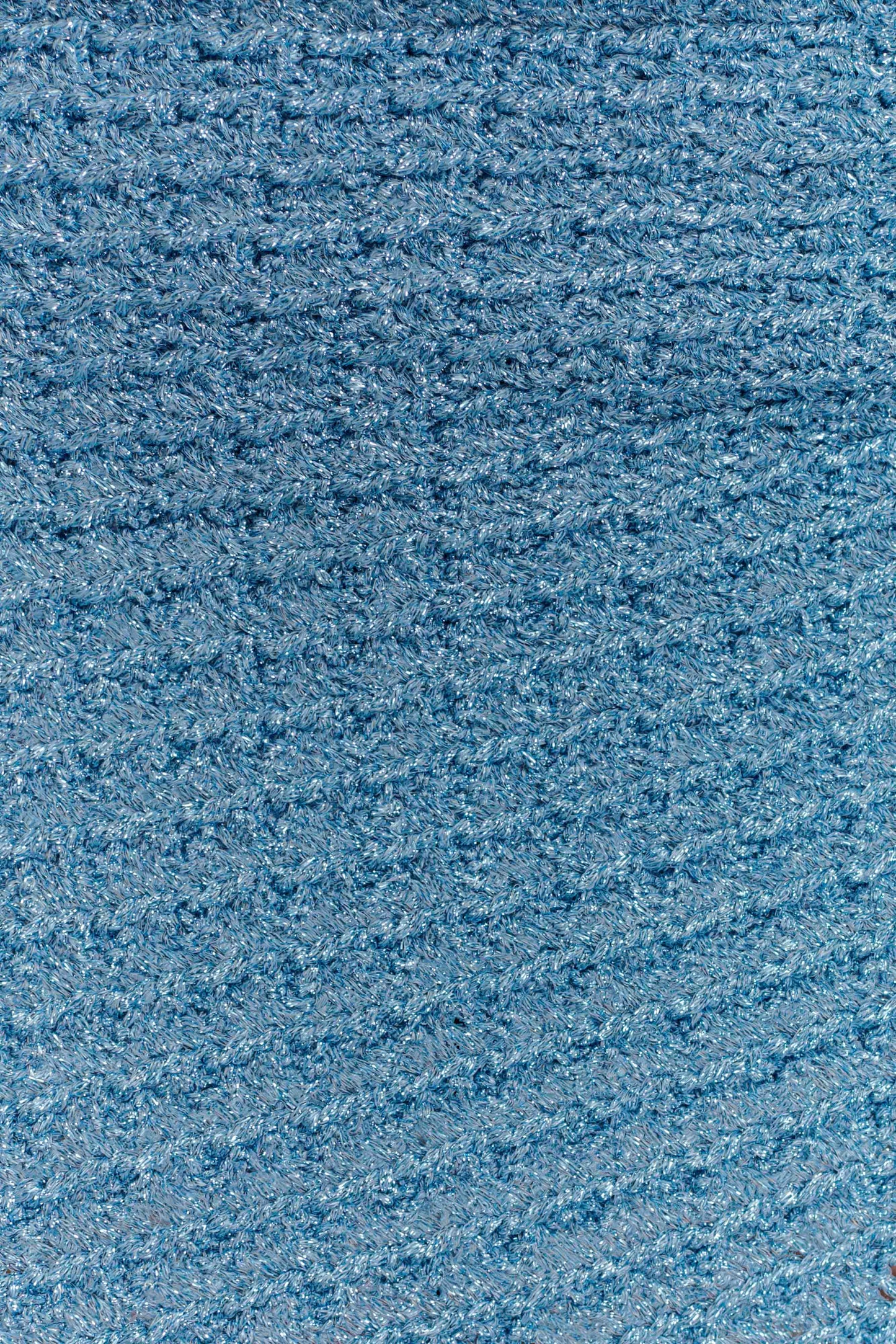 Jupe mini en tricot métallisé Waverley - Bleu