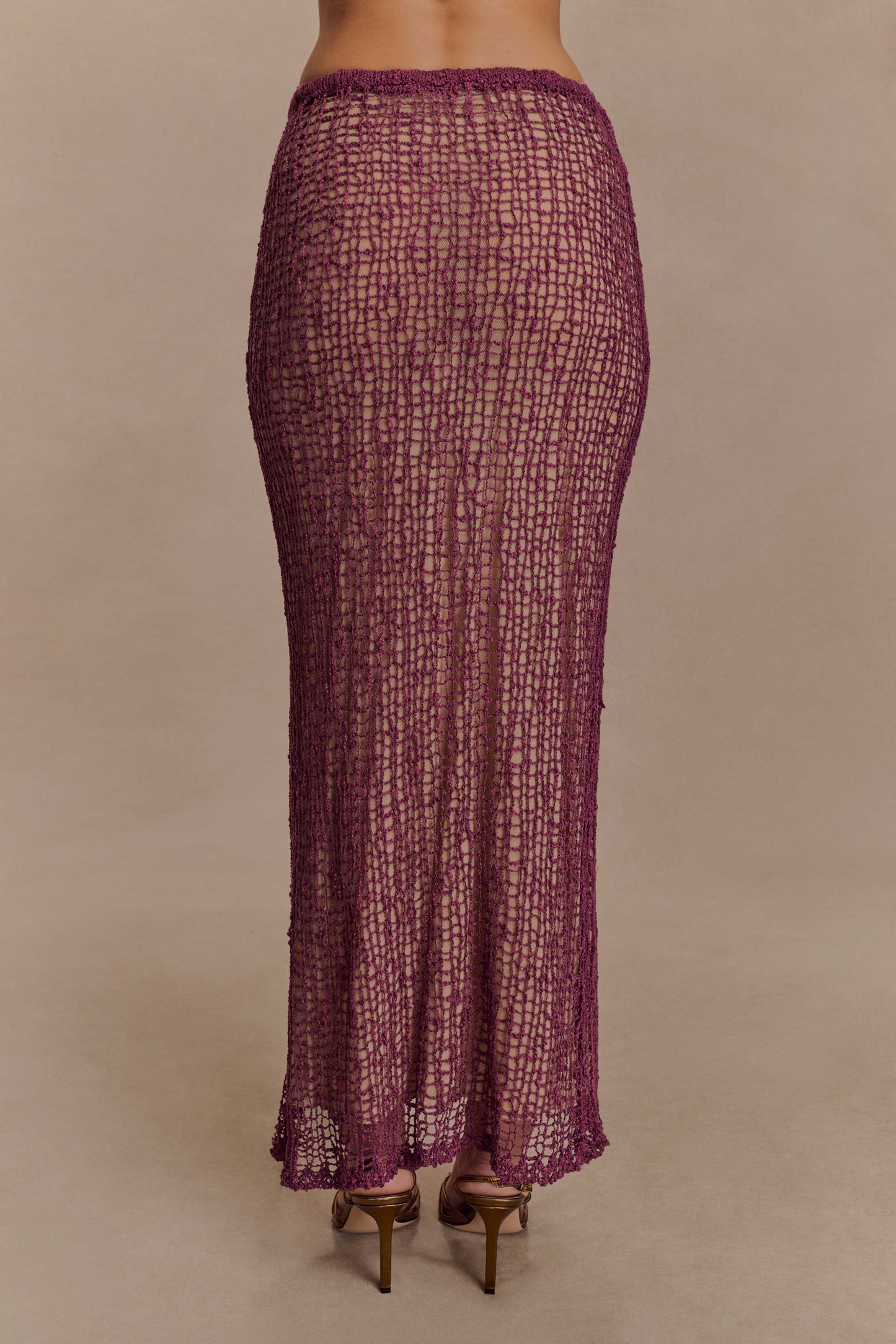 Jupe Maxi Tricot Cordelia - Mauve