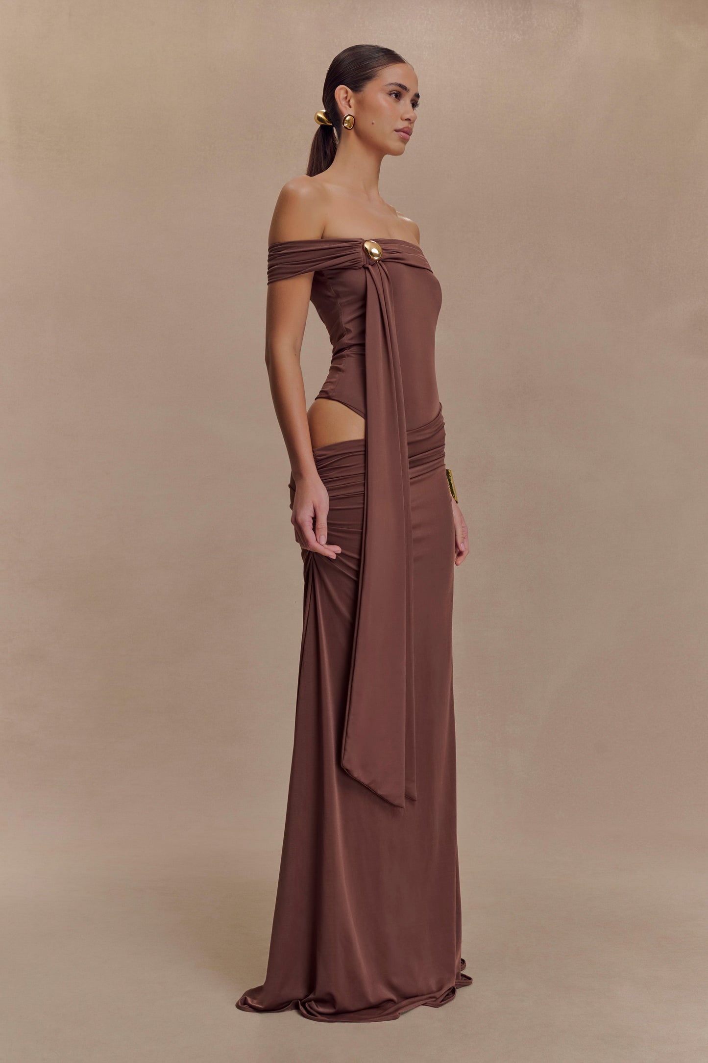 Robe Maxi Oliver Slinky - Chocolat