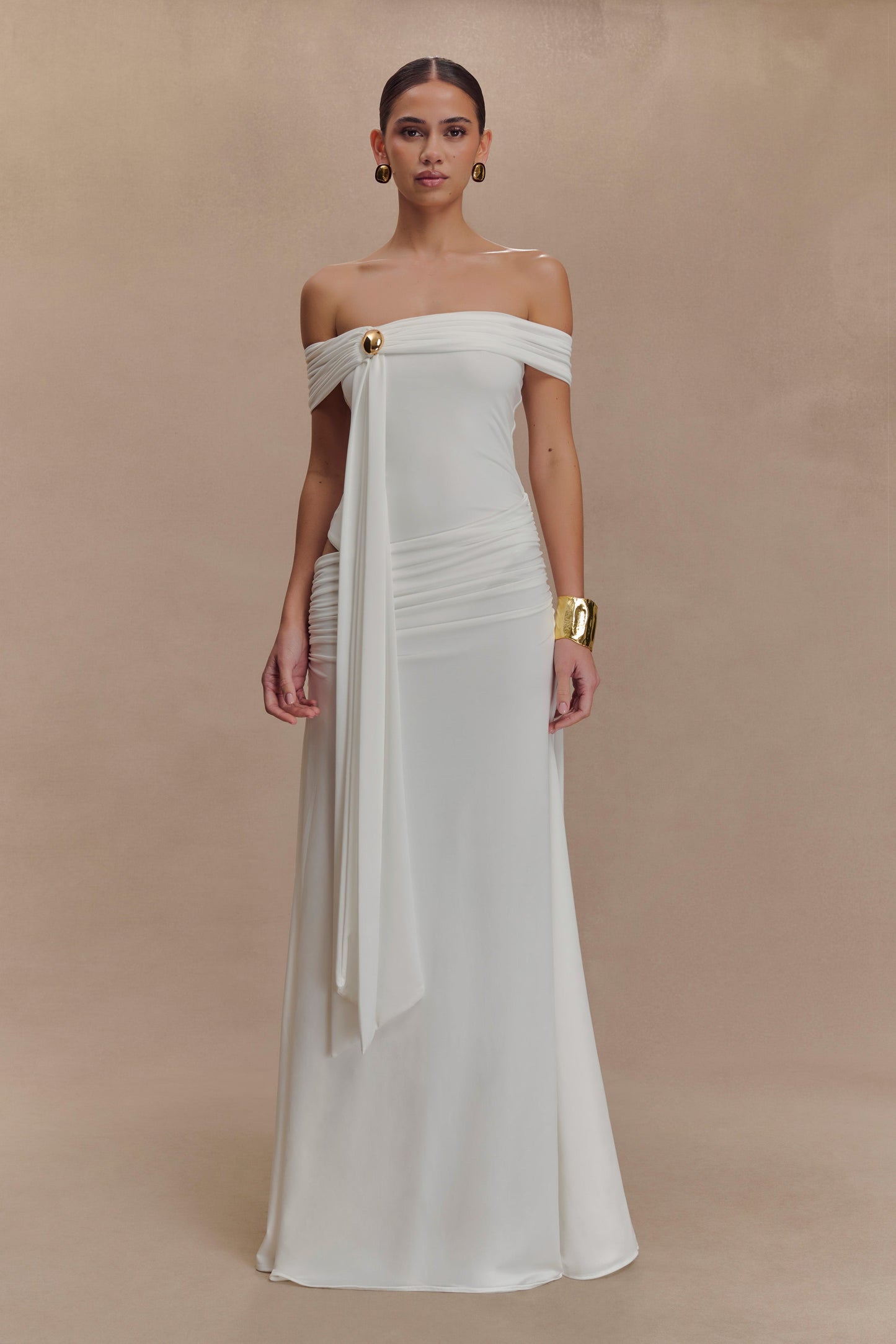 Robe Maxi Oliver Slinky - Blanche