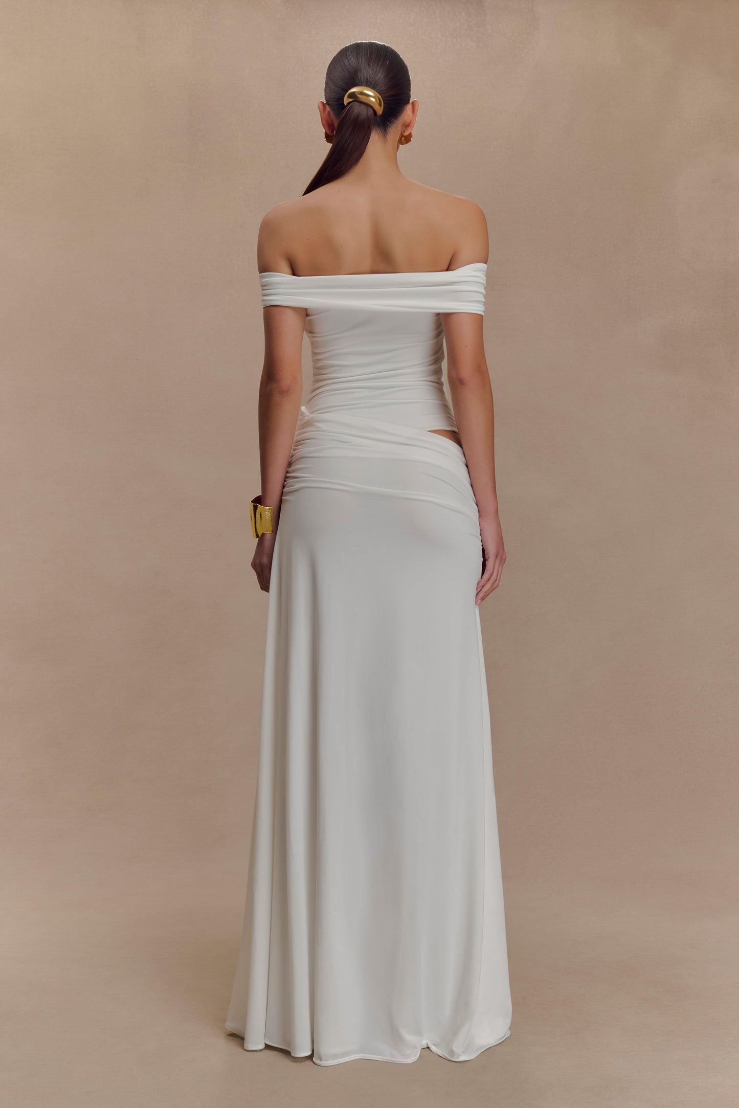 Robe Maxi Oliver Slinky - Blanche
