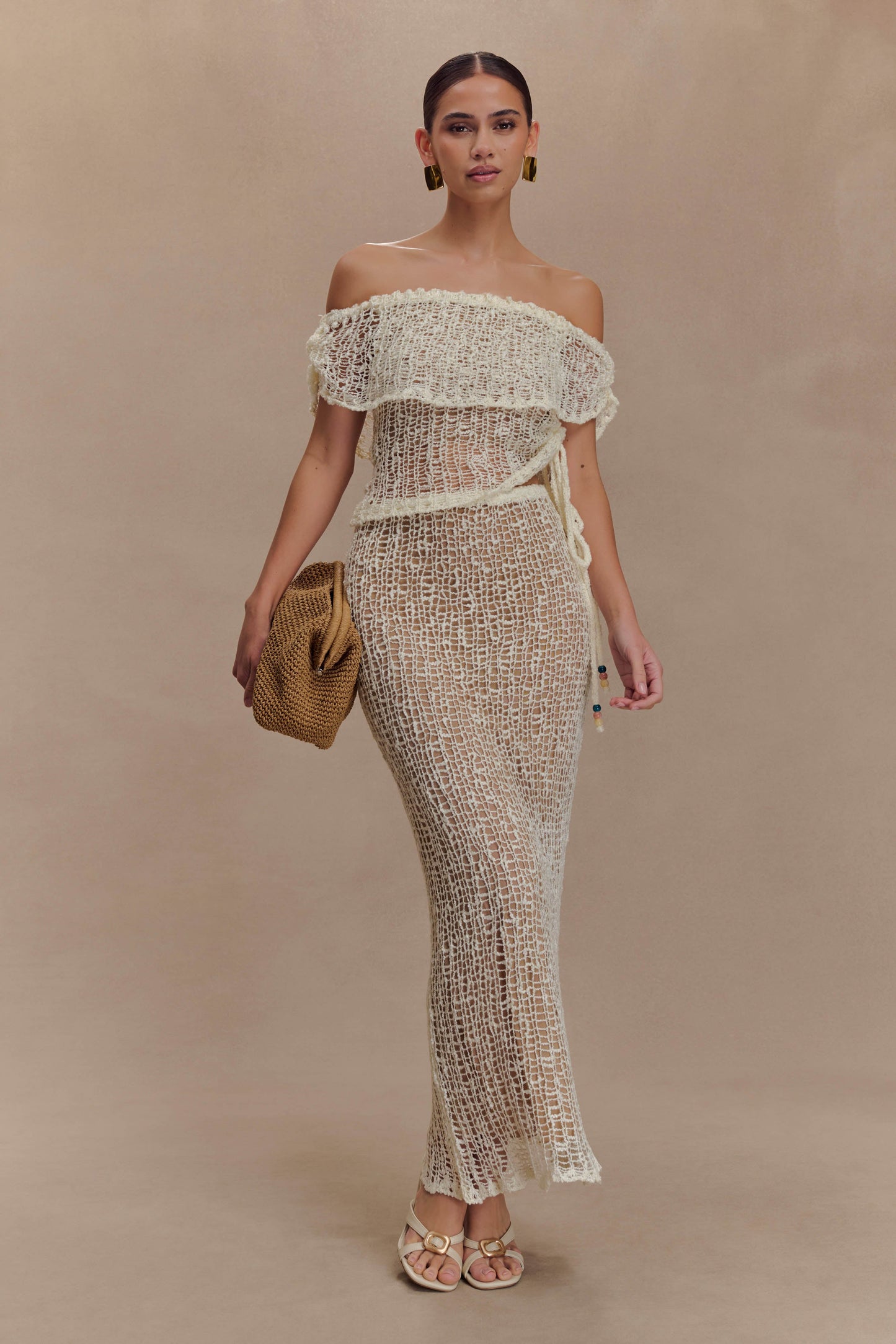 Jupe Maxi Tricot Cordelia - Ivoire