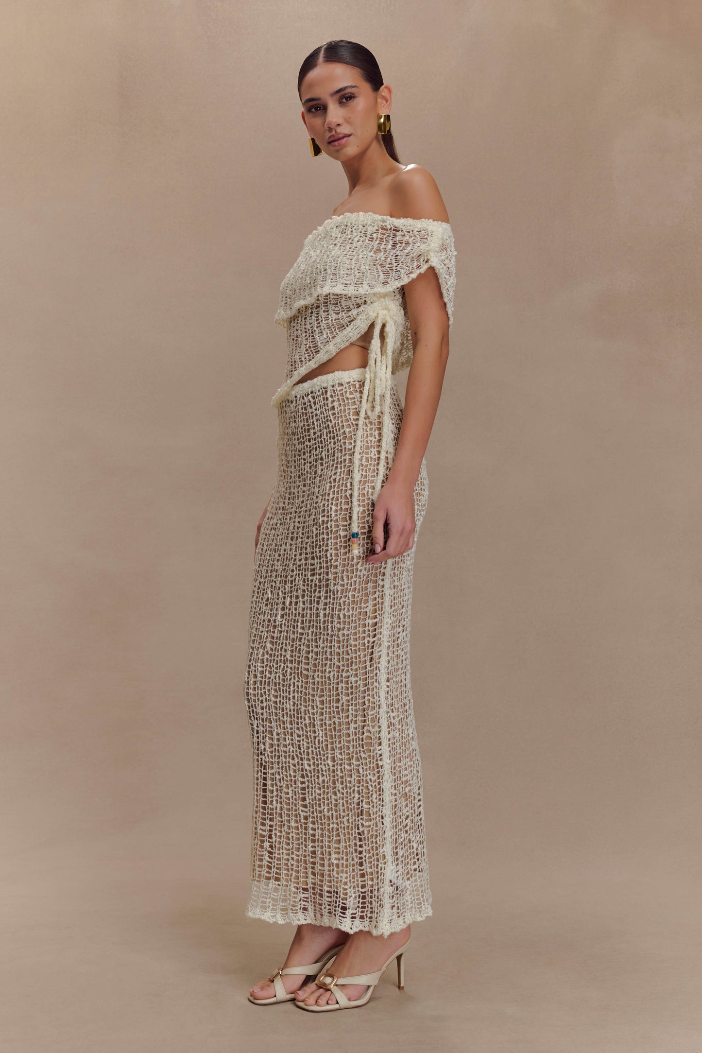 Jupe Maxi Tricot Cordelia - Ivoire
