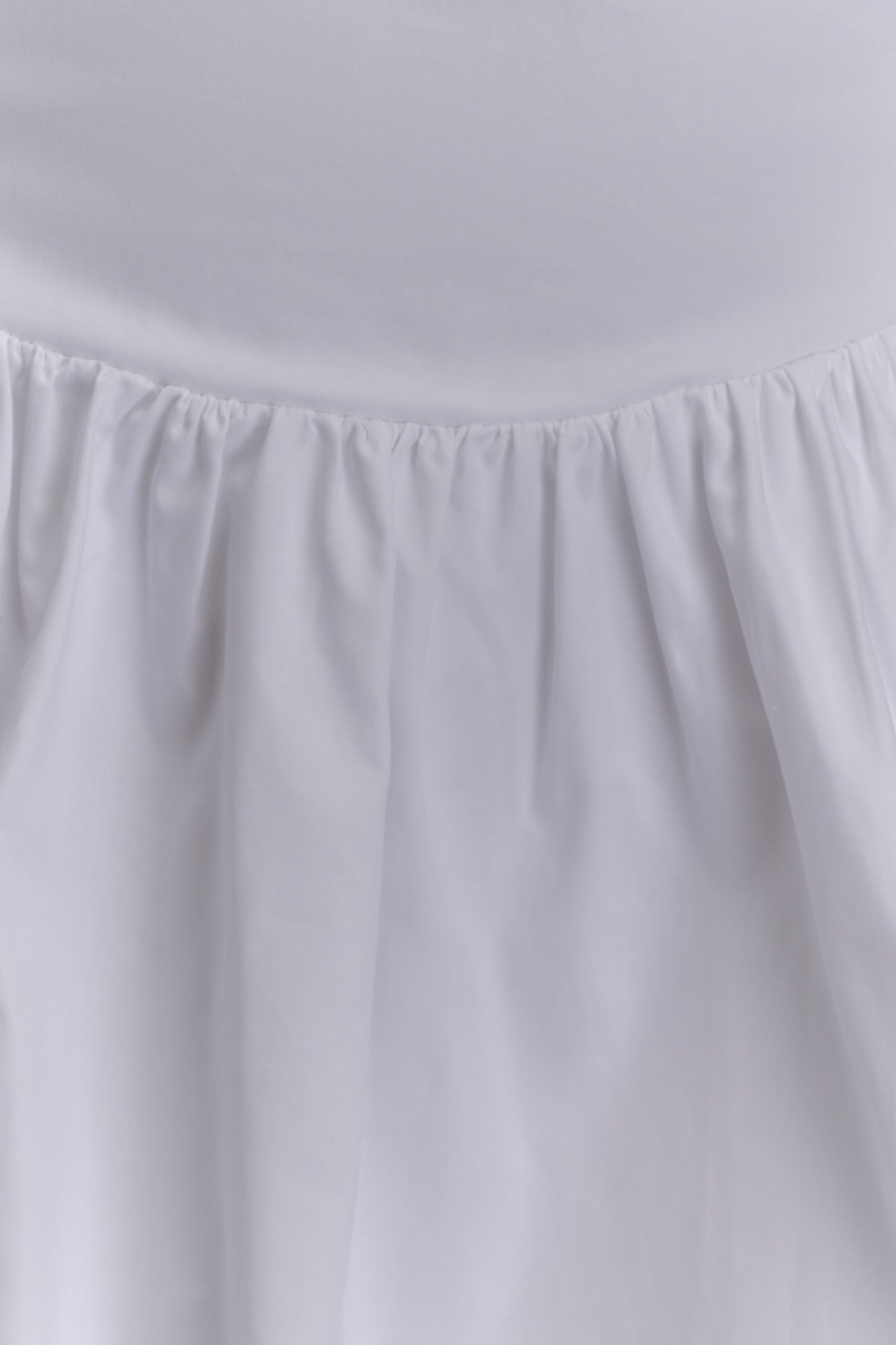 Robe mini en coton à volants Janis - Blanche