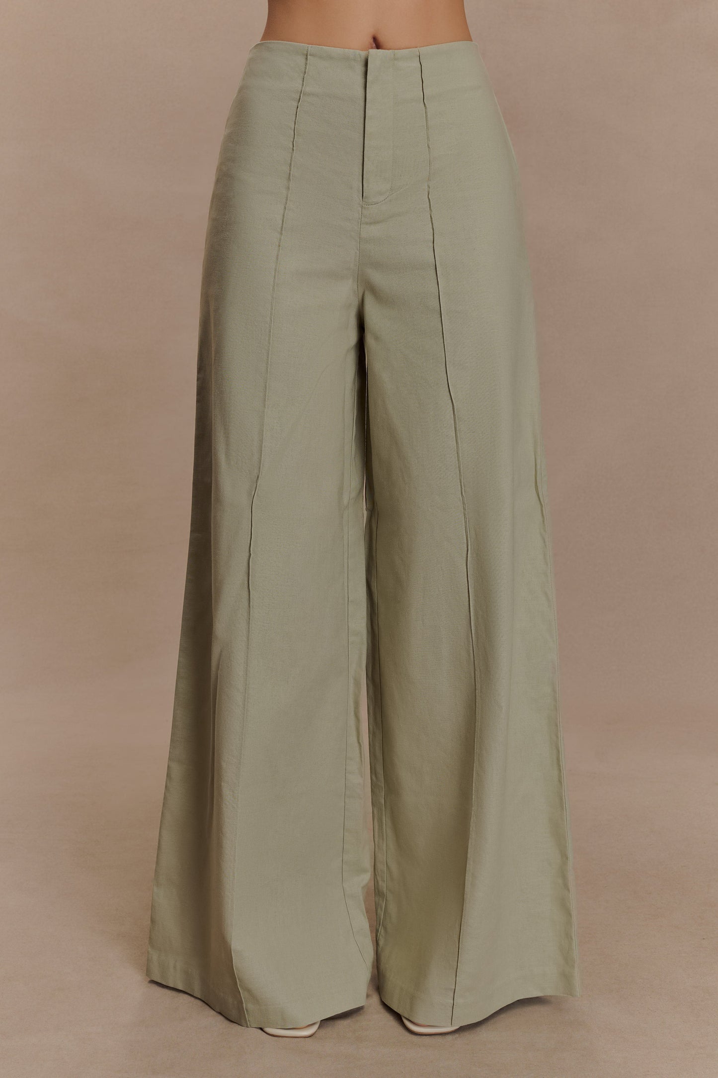 Pantalon droit en lin Brandi - Basil