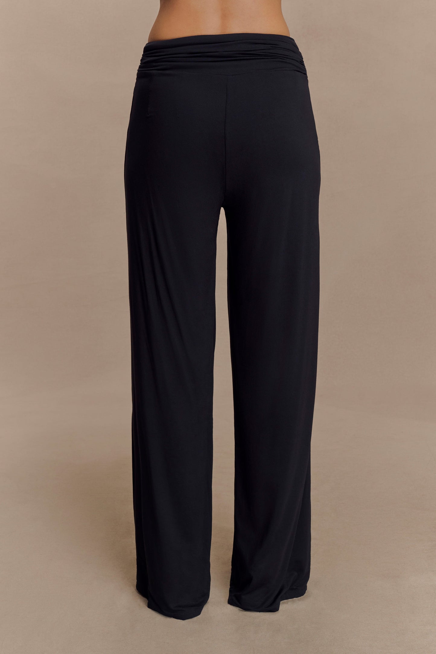 Pantalon droit en modal Ramona - Noir