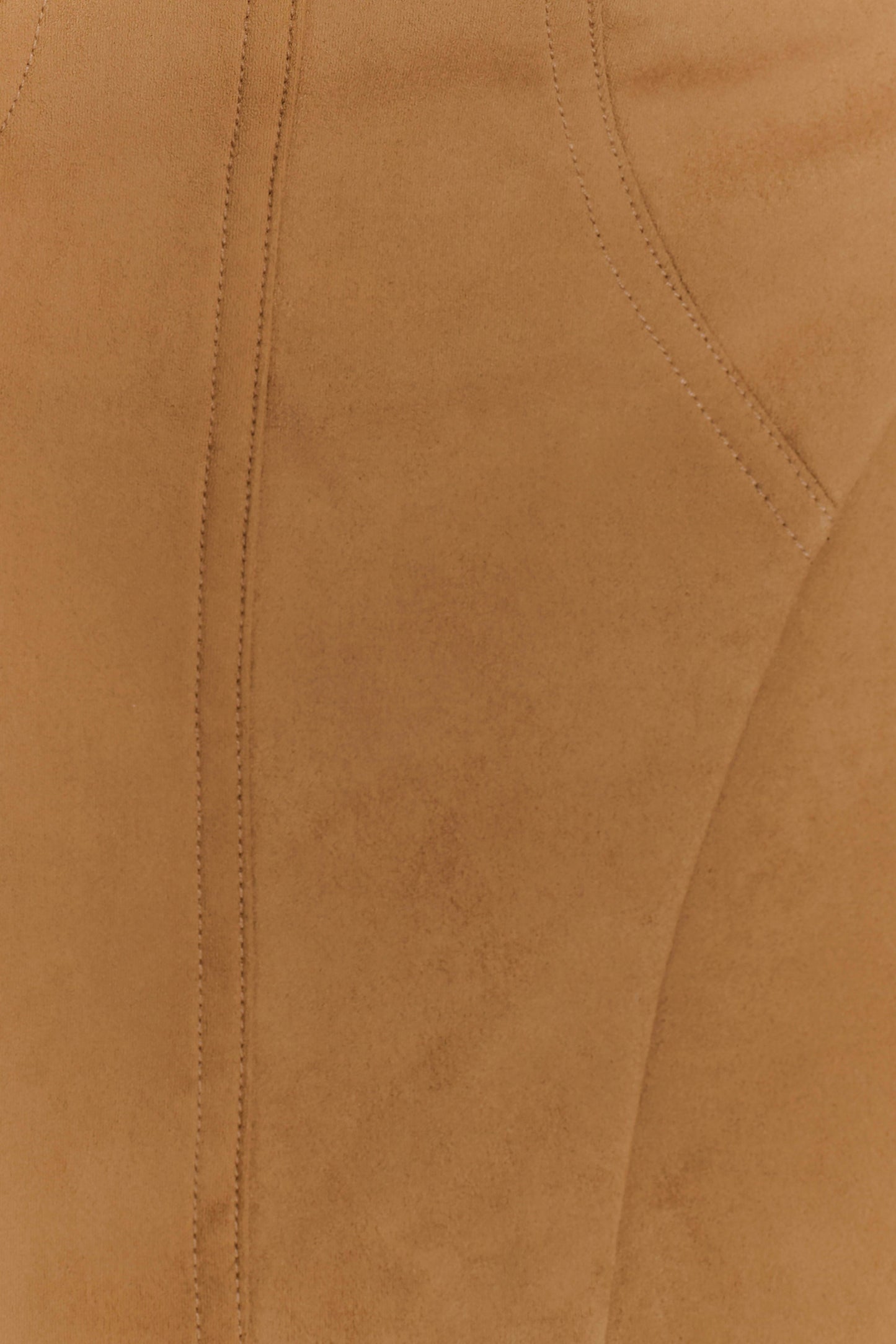 Mini-robe en similicuir de daim Andy - Camel