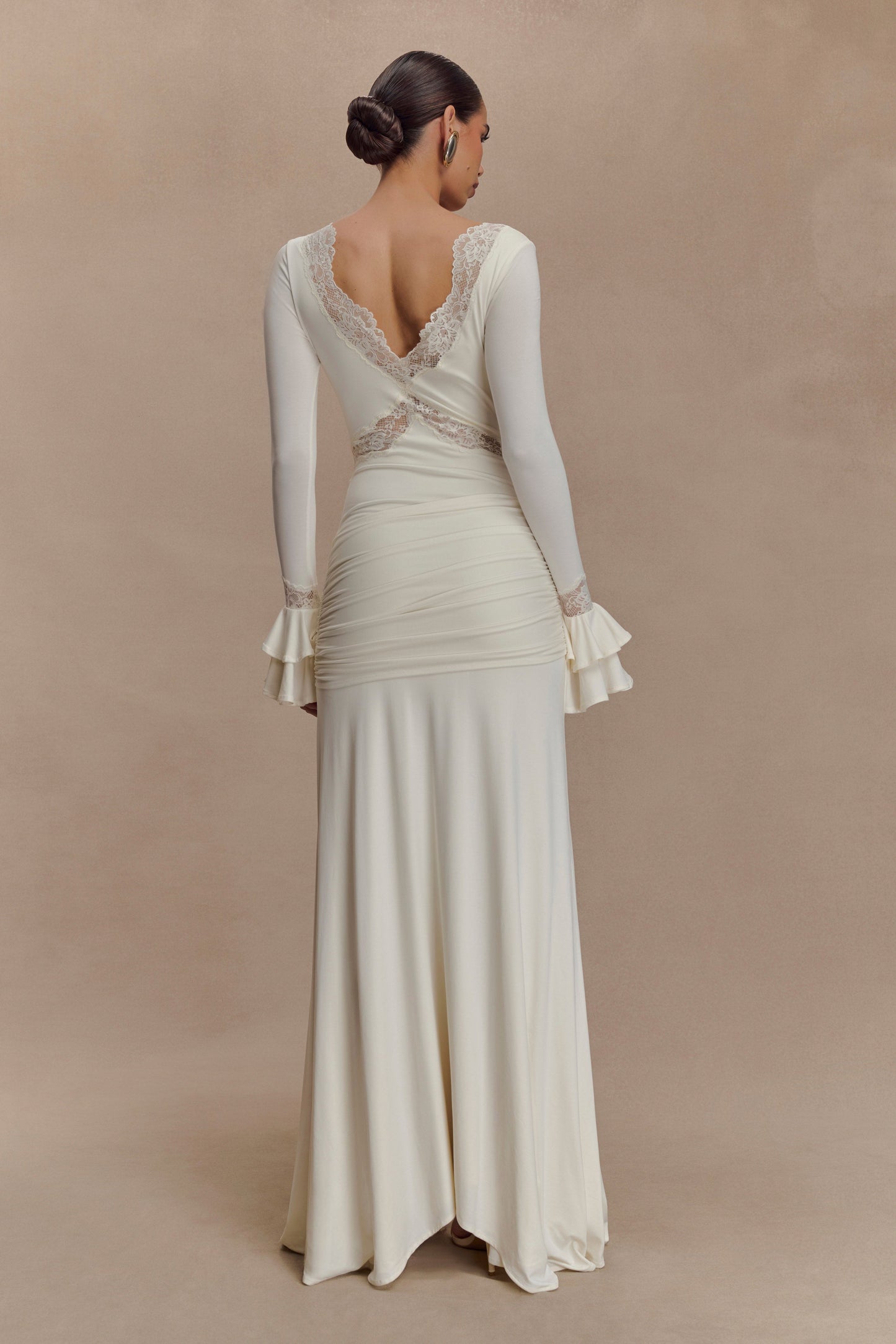 Robe Maxi en Dentelle Electra - Ivoire