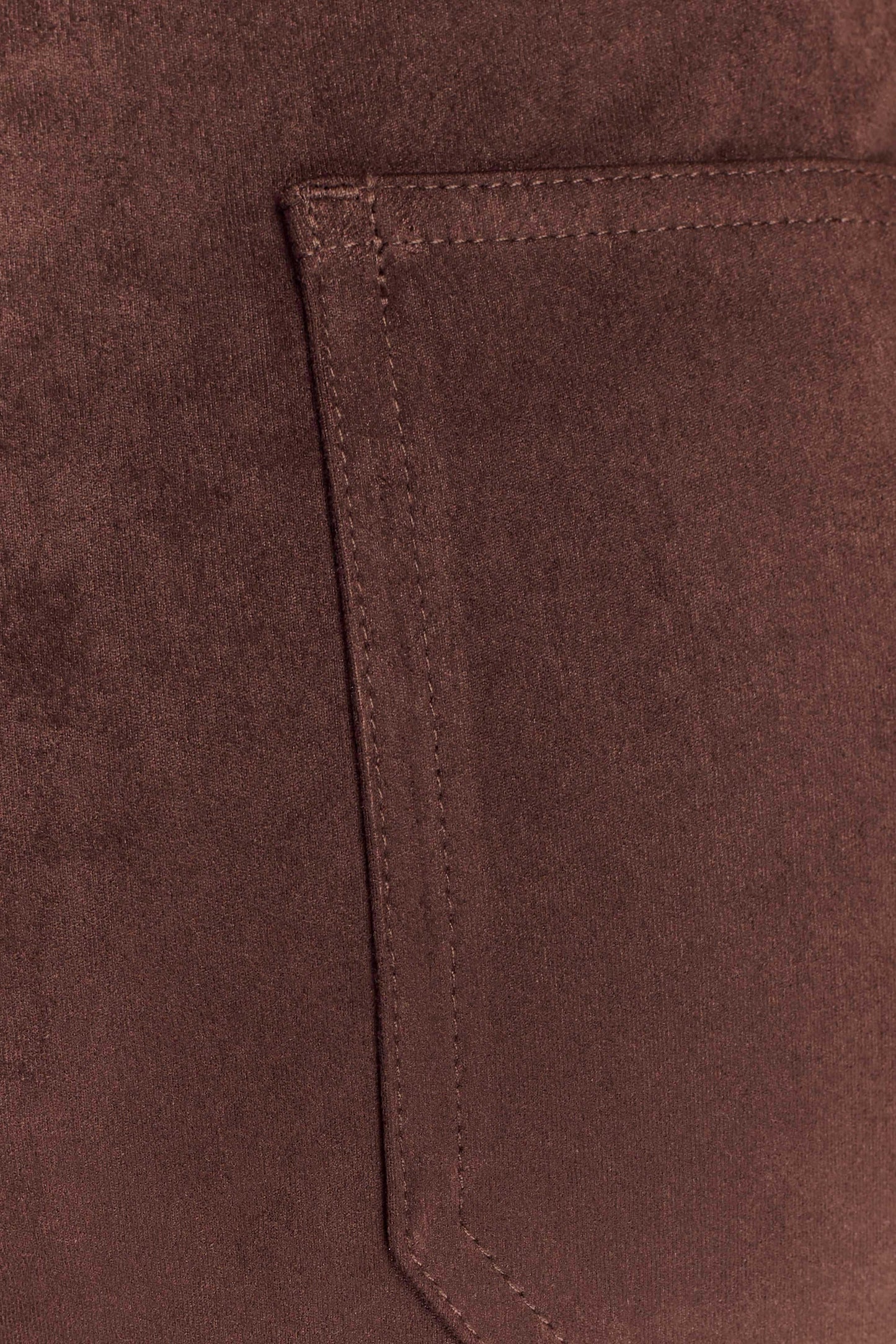Pantalon Logan en similicuir - Chocolat noir