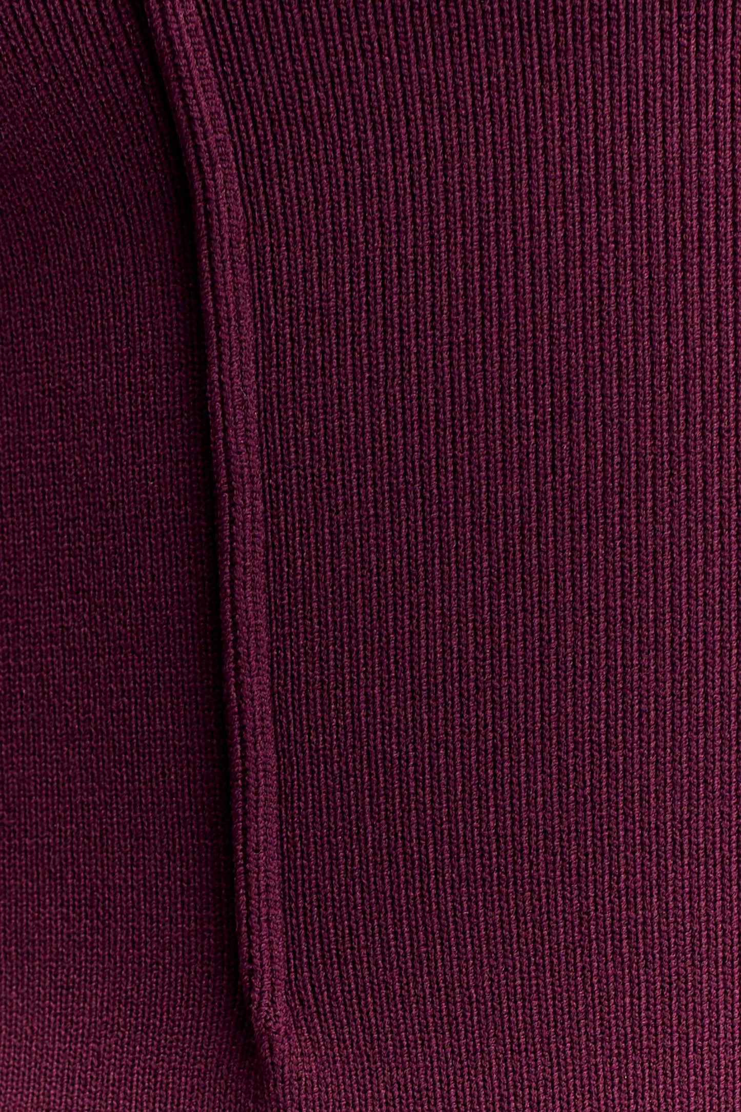 Top en jersey bandage à col montant Romaine - Vin rouge