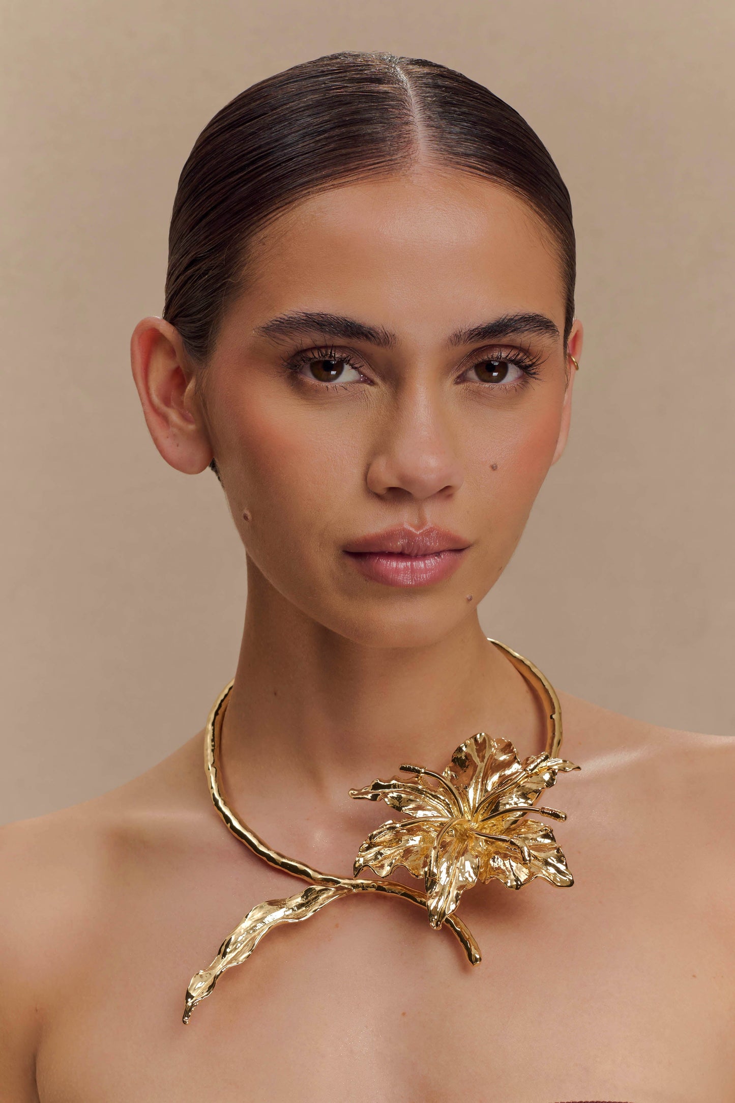 Collier floral Allona - Or