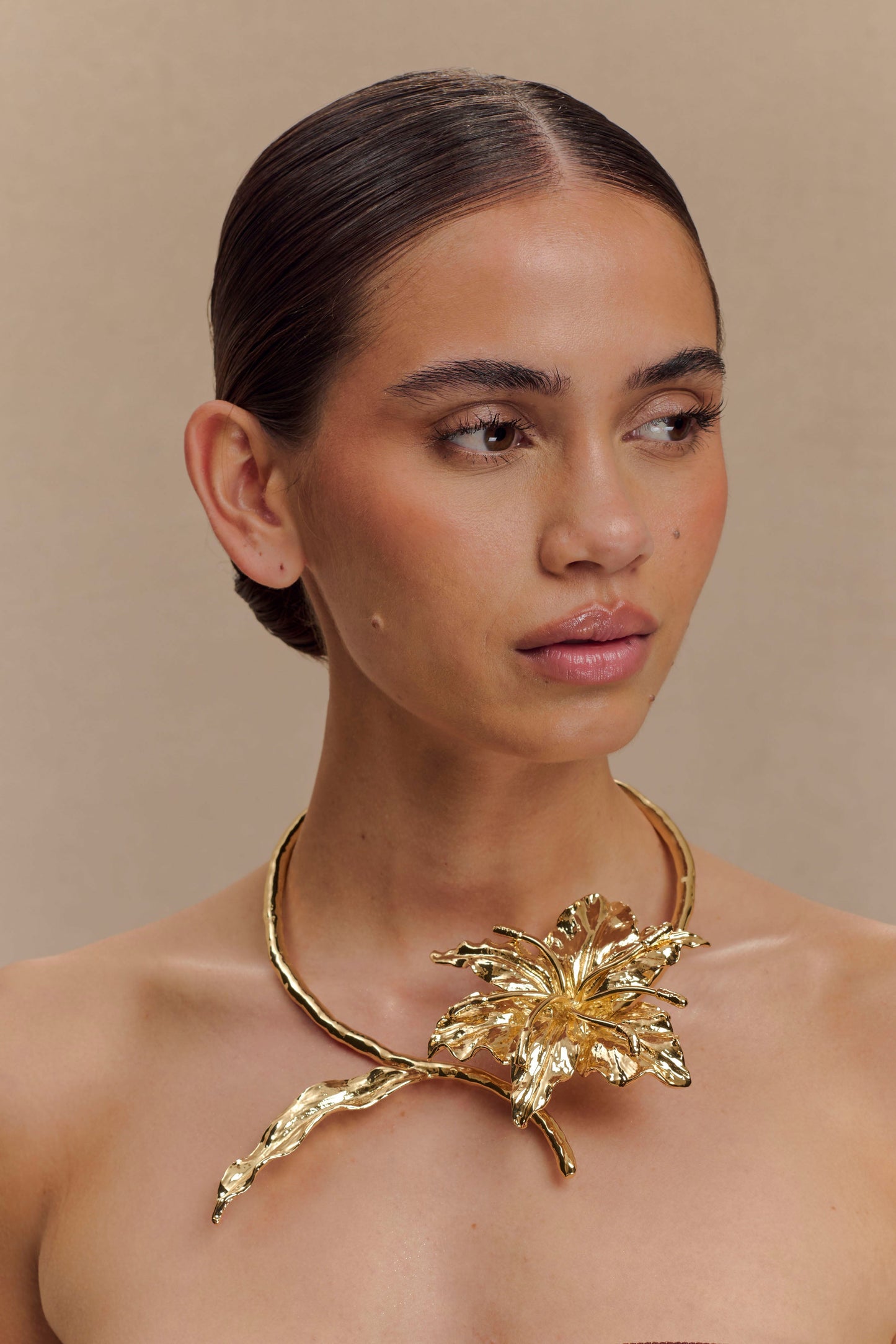 Collier floral Allona - Or