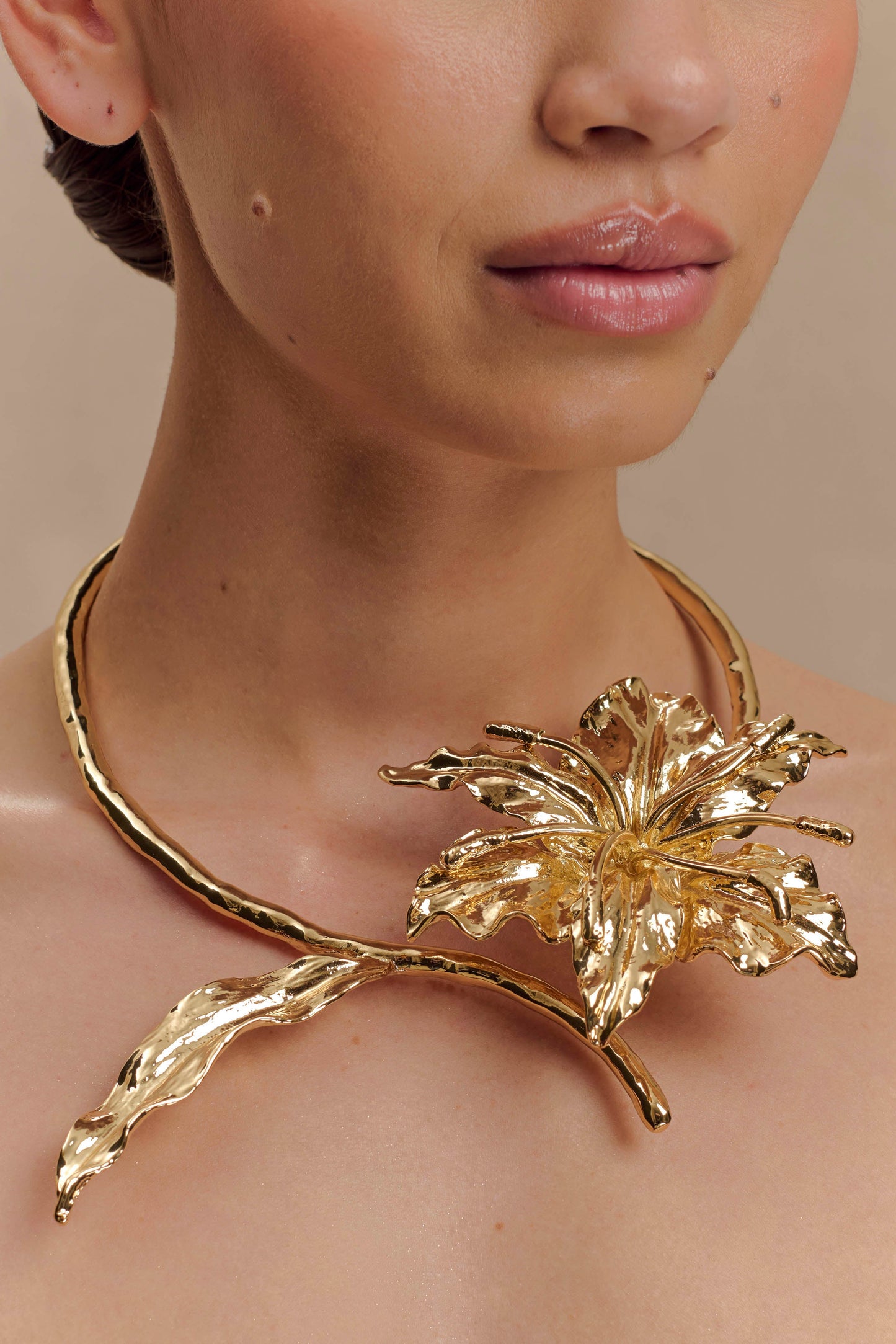 Collier floral Allona - Or
