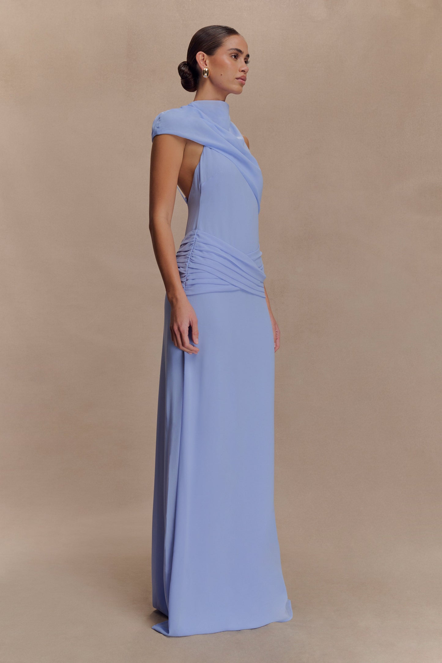 Robe Maxi en Chiffon Analia - Mauve