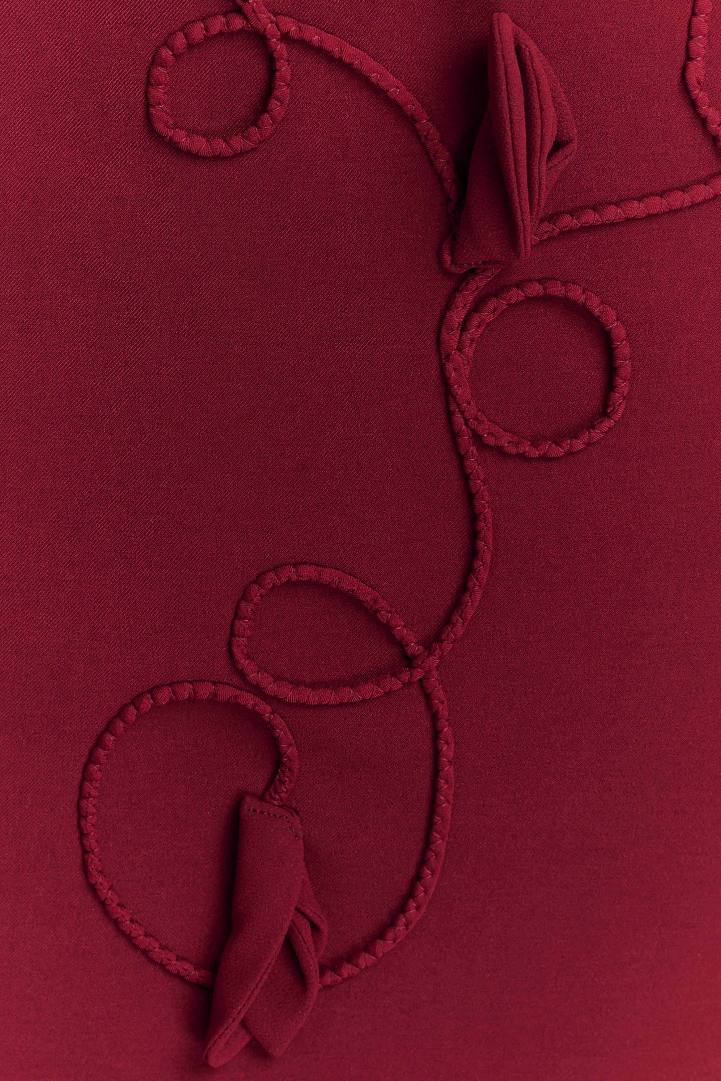 Mini-robe brodée Skyler Suiting - Vin rouge