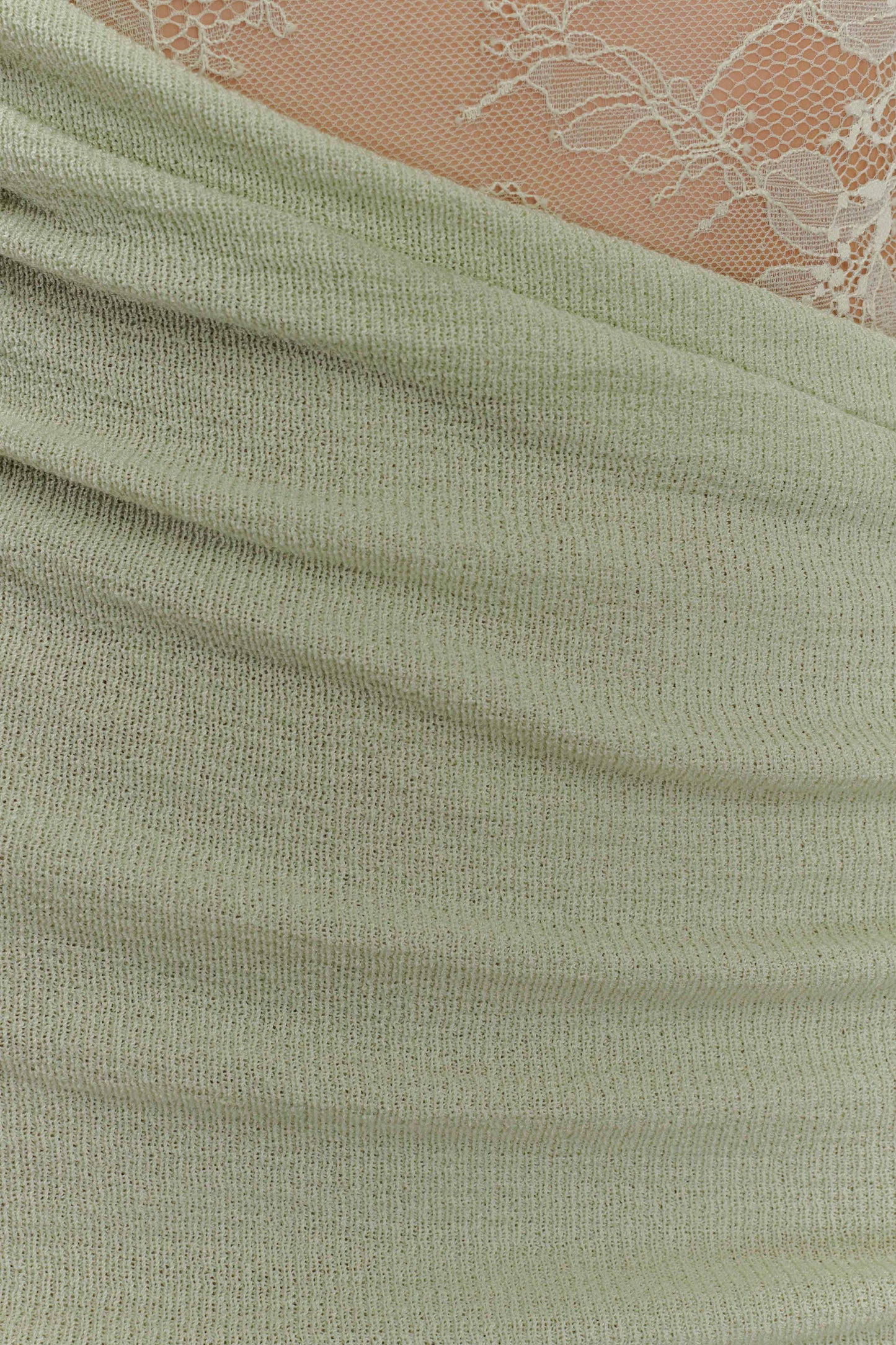 Mini-robe en jersey à volants Luxie - Vert pastel