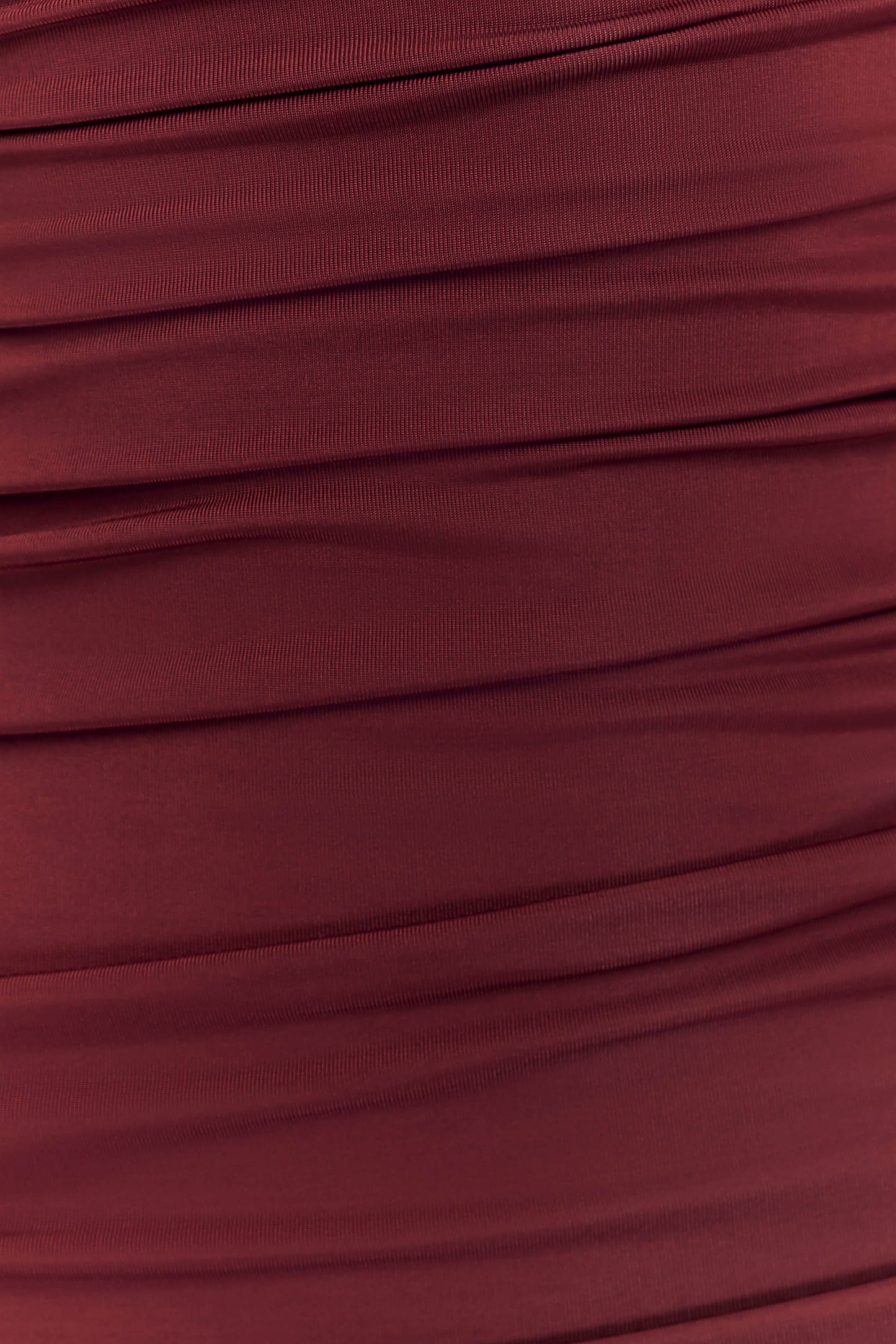 Robe longue à manches longues et décolleté plongeant Hayden - Vin rouge