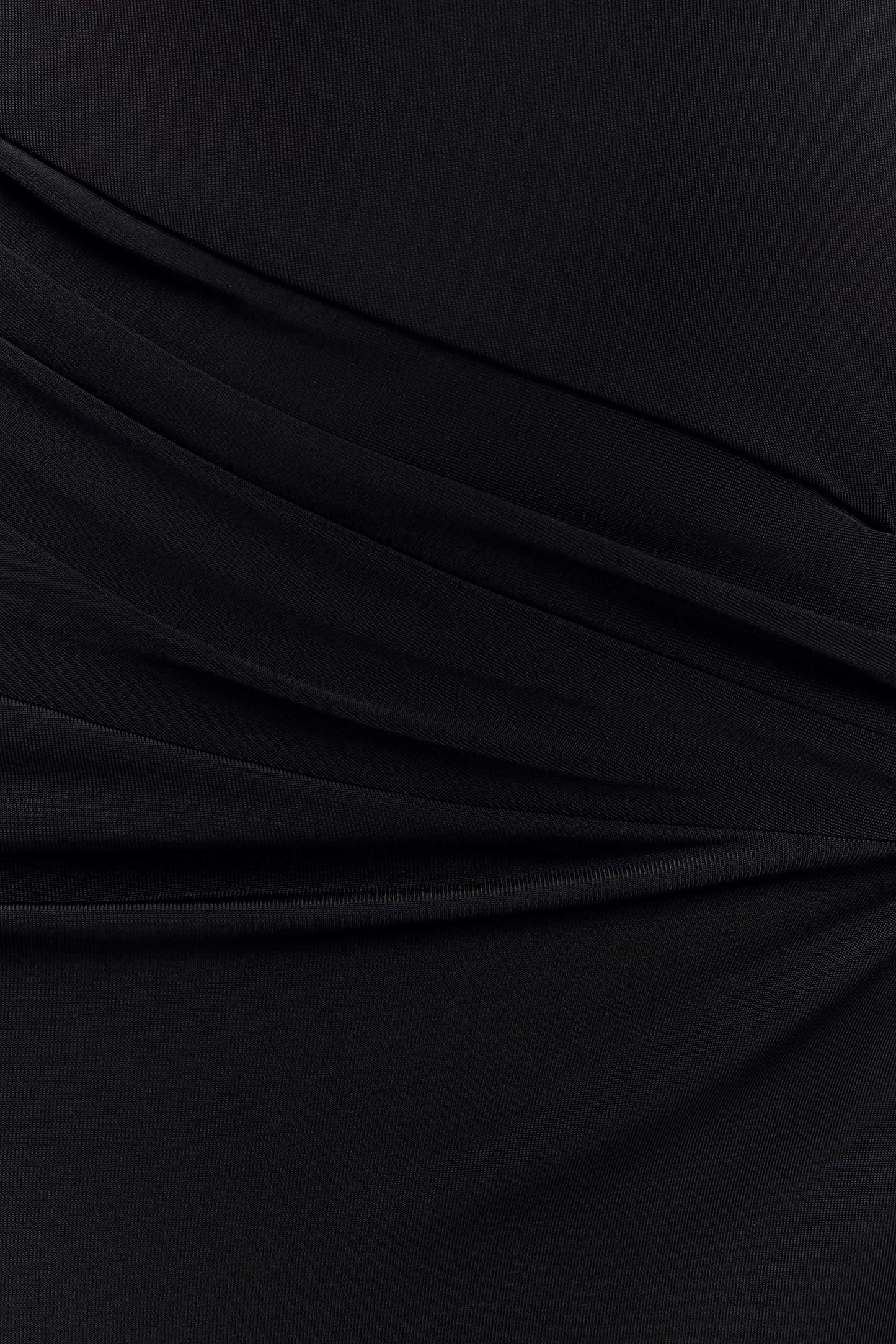 Robe Maxi Deanna à Manches Longues et Plissée - Noire