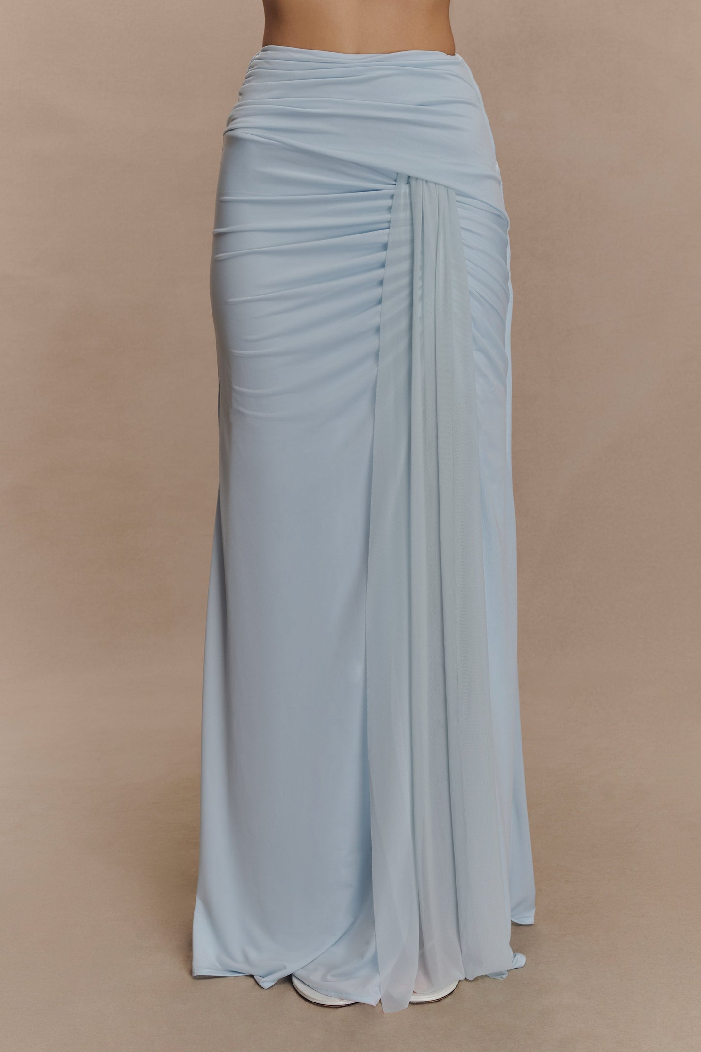 Jupe Maxi Étroite Calandra - Bleu Clair