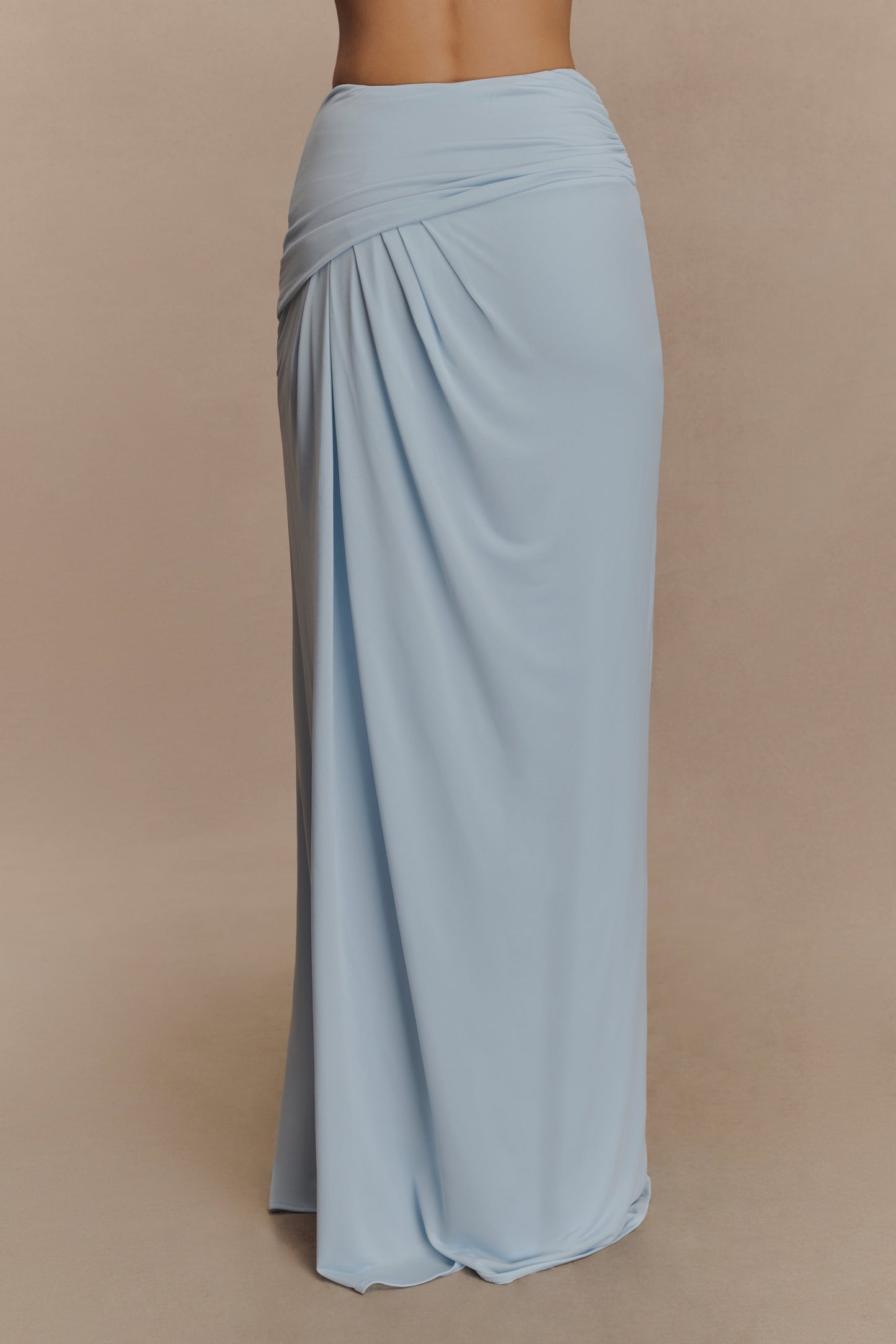 Jupe Maxi Étroite Calandra - Bleu Clair