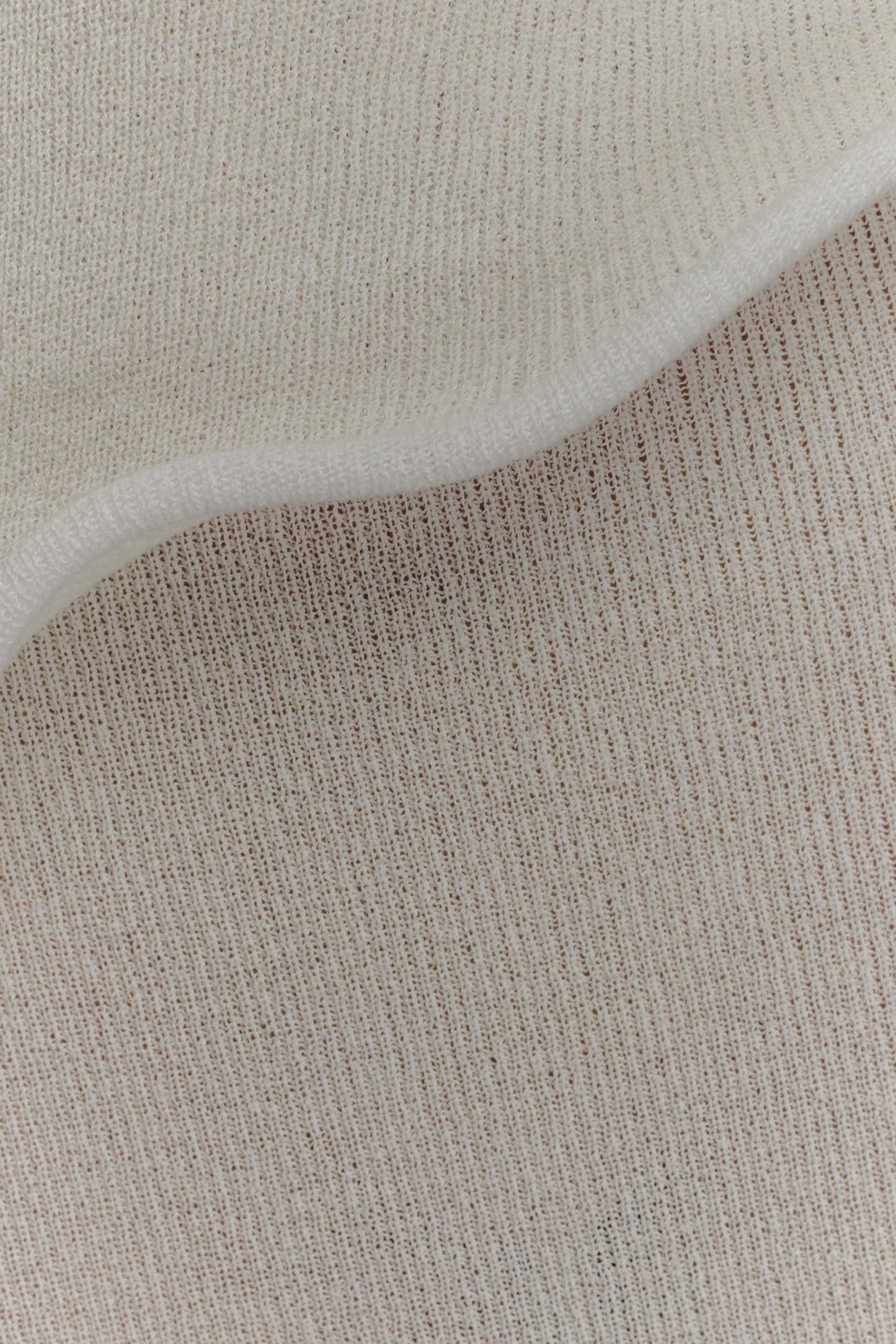 Robe Maxi Caprice en Tricot à Décolleté Halter - Blanc