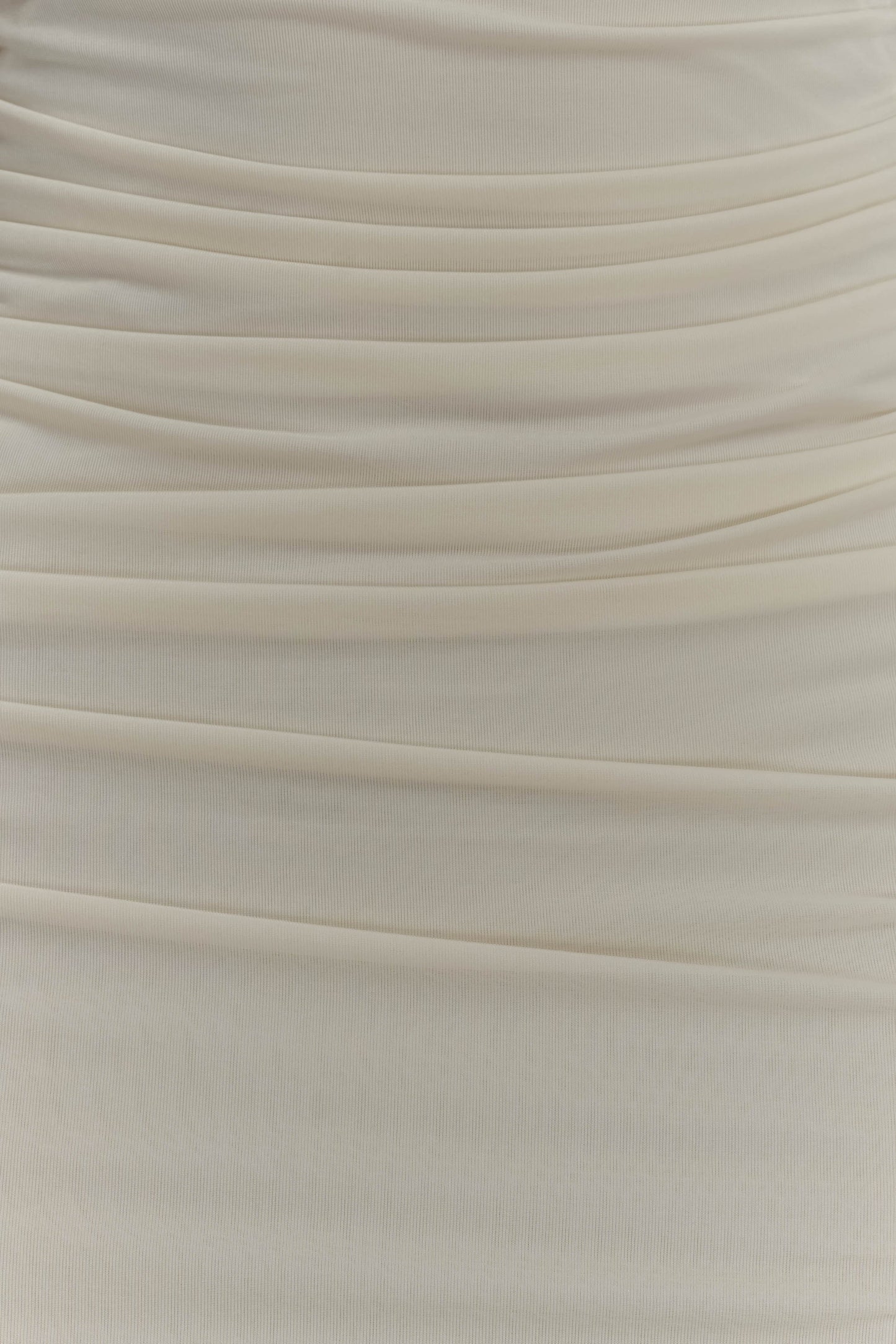 Robe longue maxi à manches longues et décolleté plongeant Hayden - Ivoire