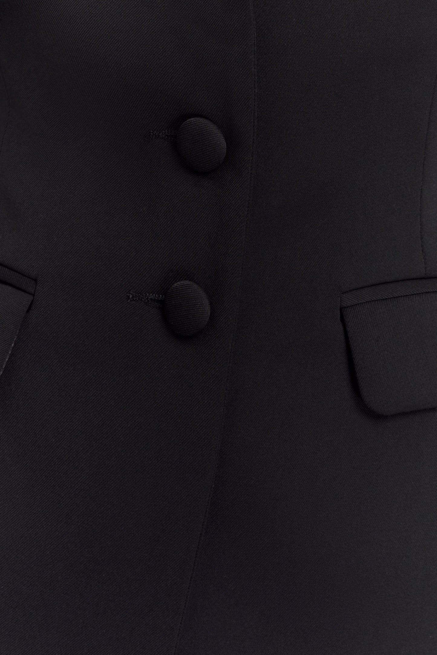 Top tailleur à manches bouffantes Opal - Noir